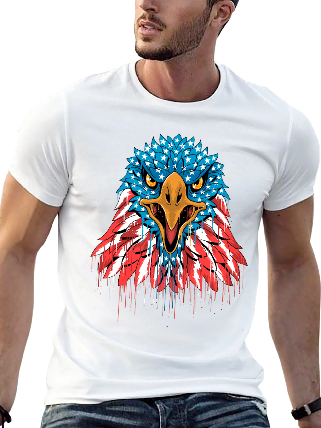 American Eagle Graphic Tee - Patriotic Design