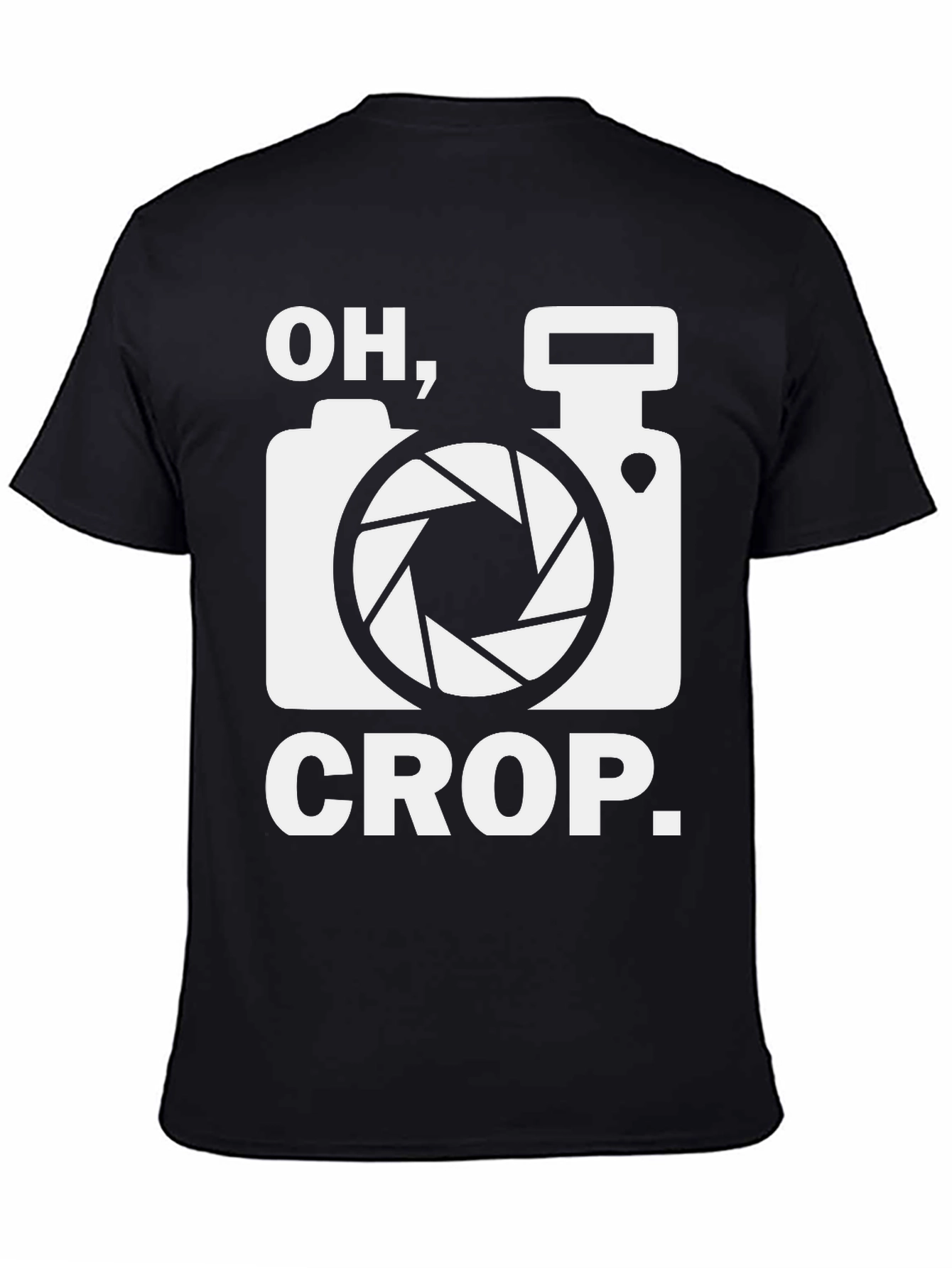 Oh Crop Camera Humor T-Shirt