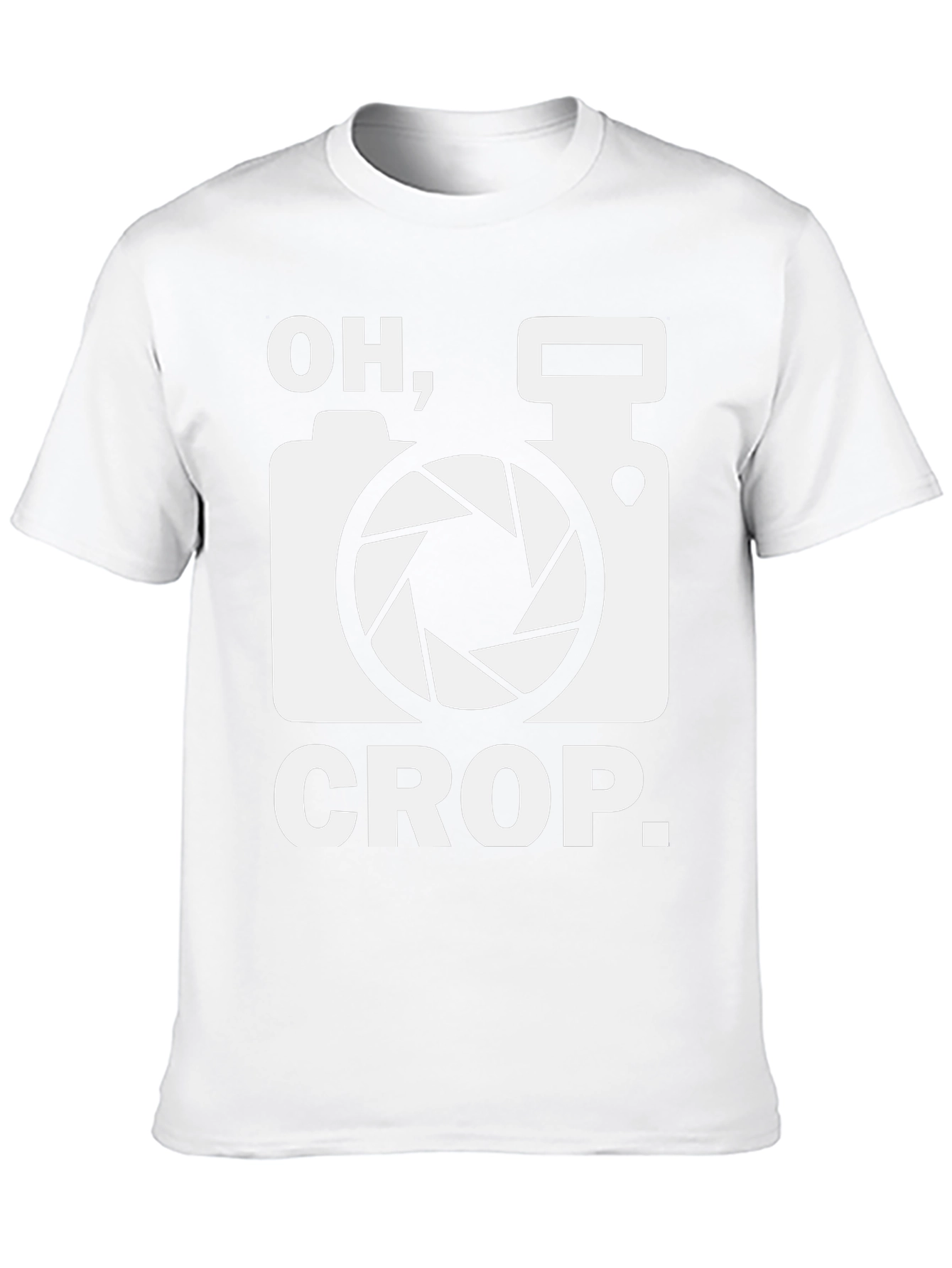 Oh Crop Camera Humor T-Shirt