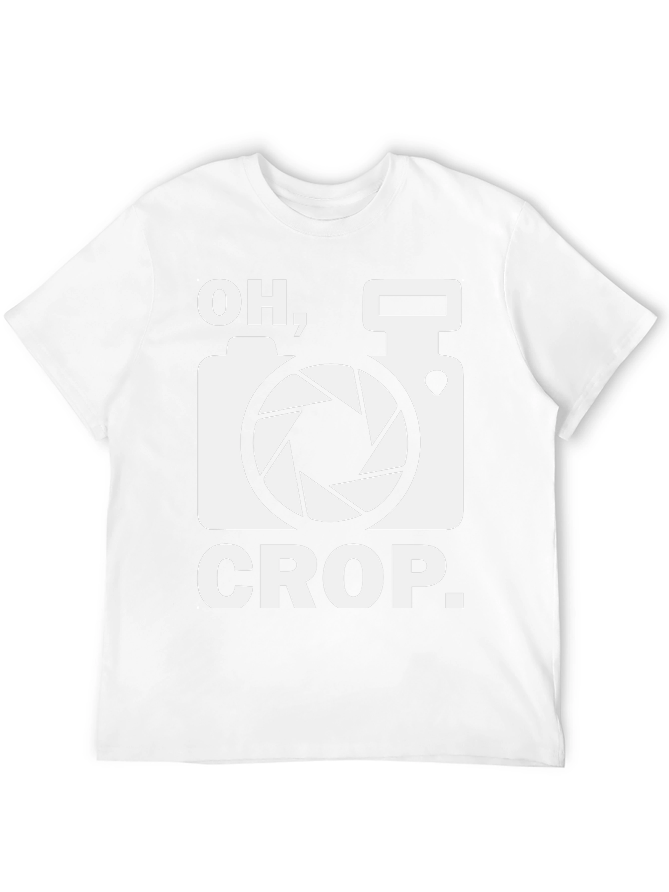 Oh Crop Camera Humor T-Shirt