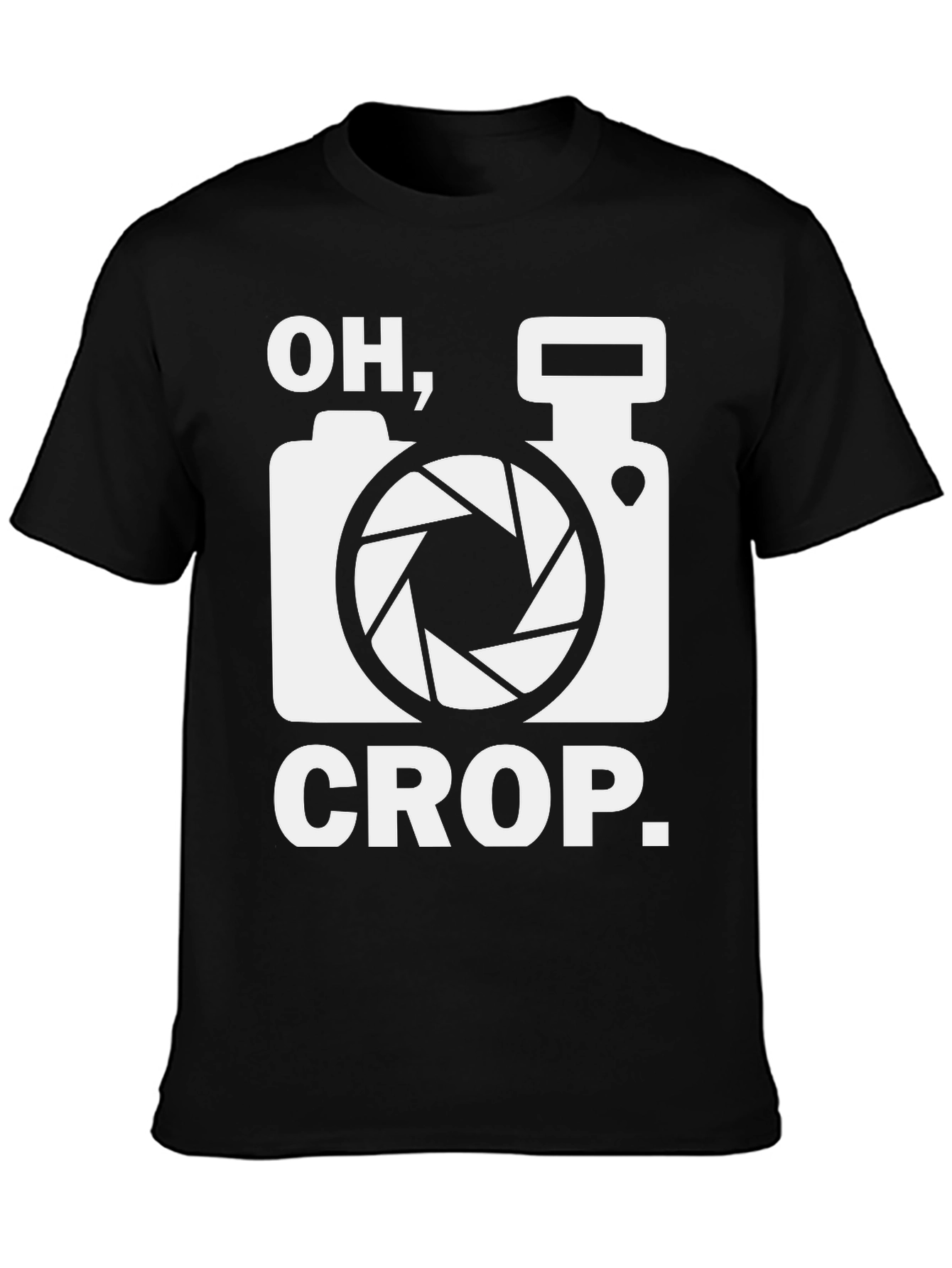 Oh Crop Camera Humor T-Shirt