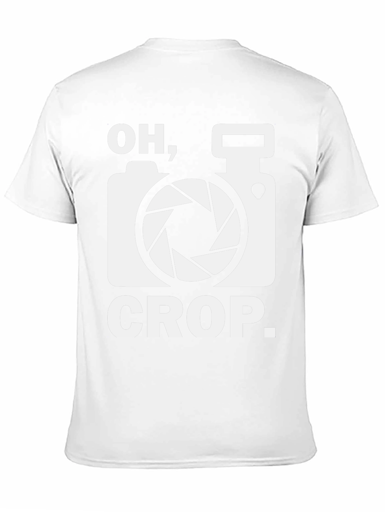 Oh Crop Camera Humor T-Shirt