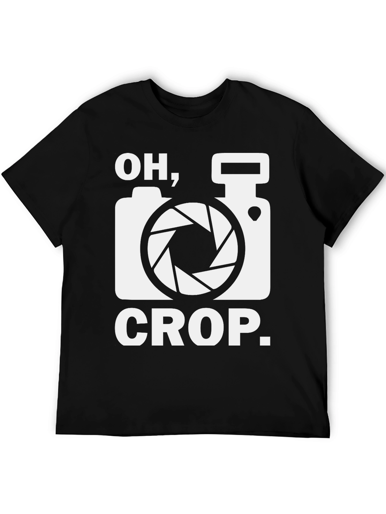 Oh Crop Camera Humor T-Shirt