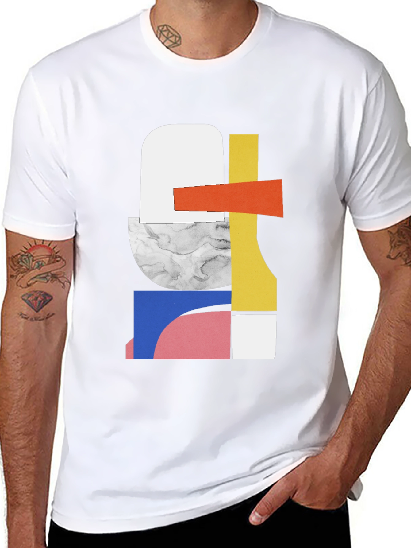 Abstract Geometric Art T-Shirt - Modern Style