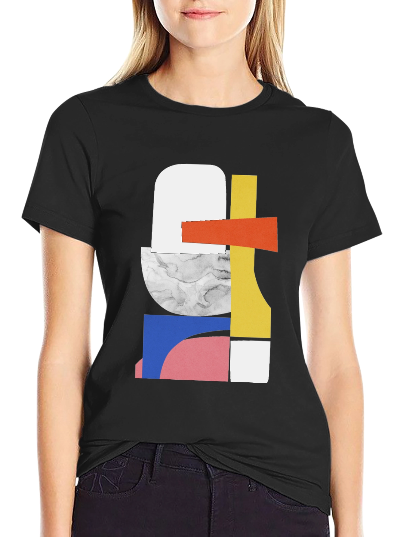 Abstract Geometric Art T-Shirt - Modern Style