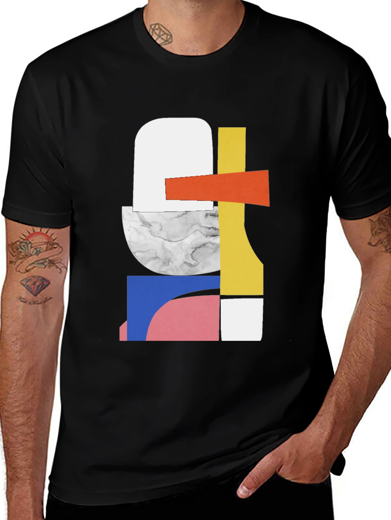 Abstract Geometric Art T-Shirt - Modern Style