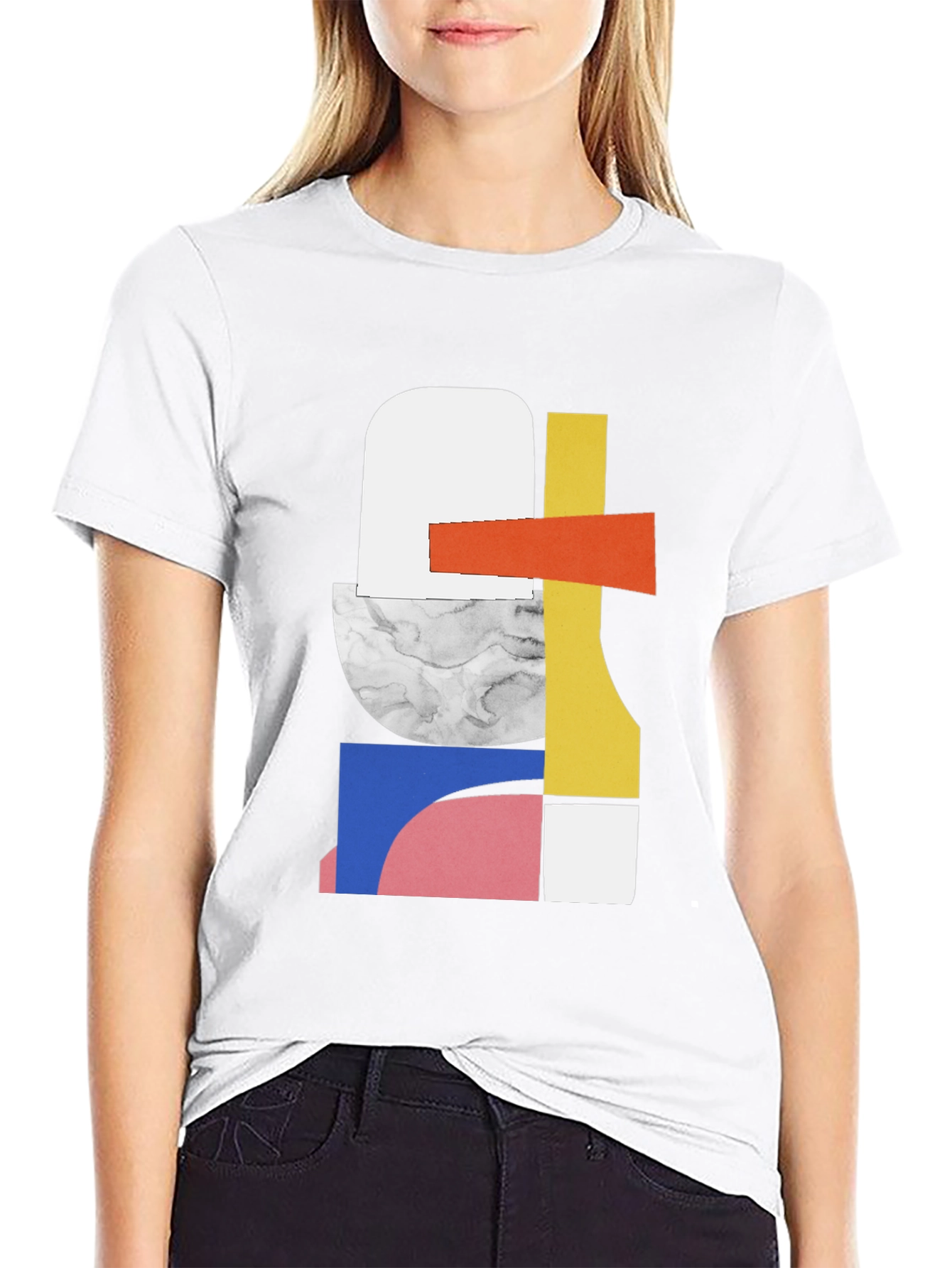 Abstract Geometric Art T-Shirt - Modern Style