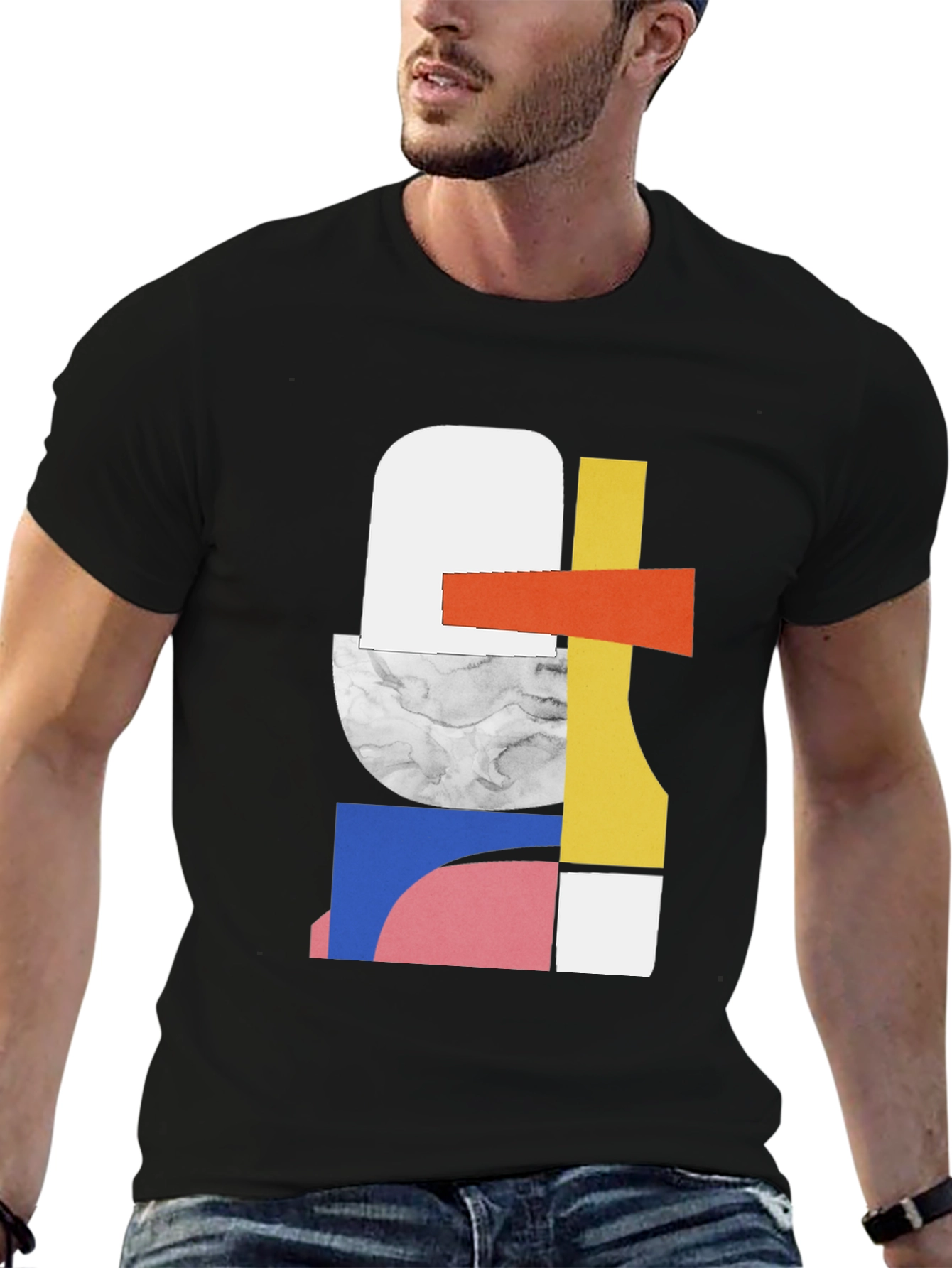 Abstract Geometric Art T-Shirt - Modern Style