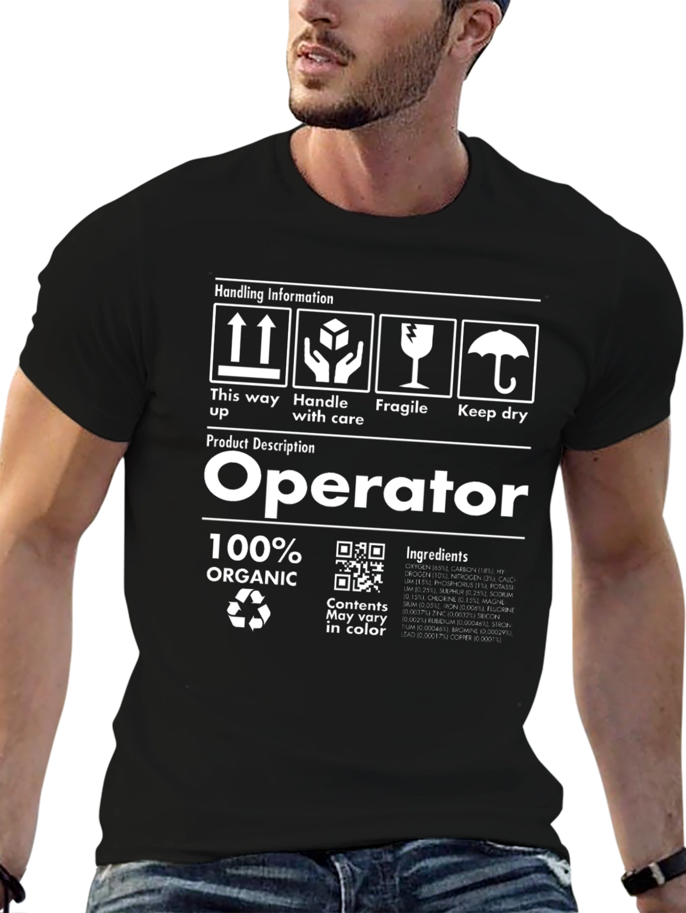 Operator 100% Organic Funny T-Shirt