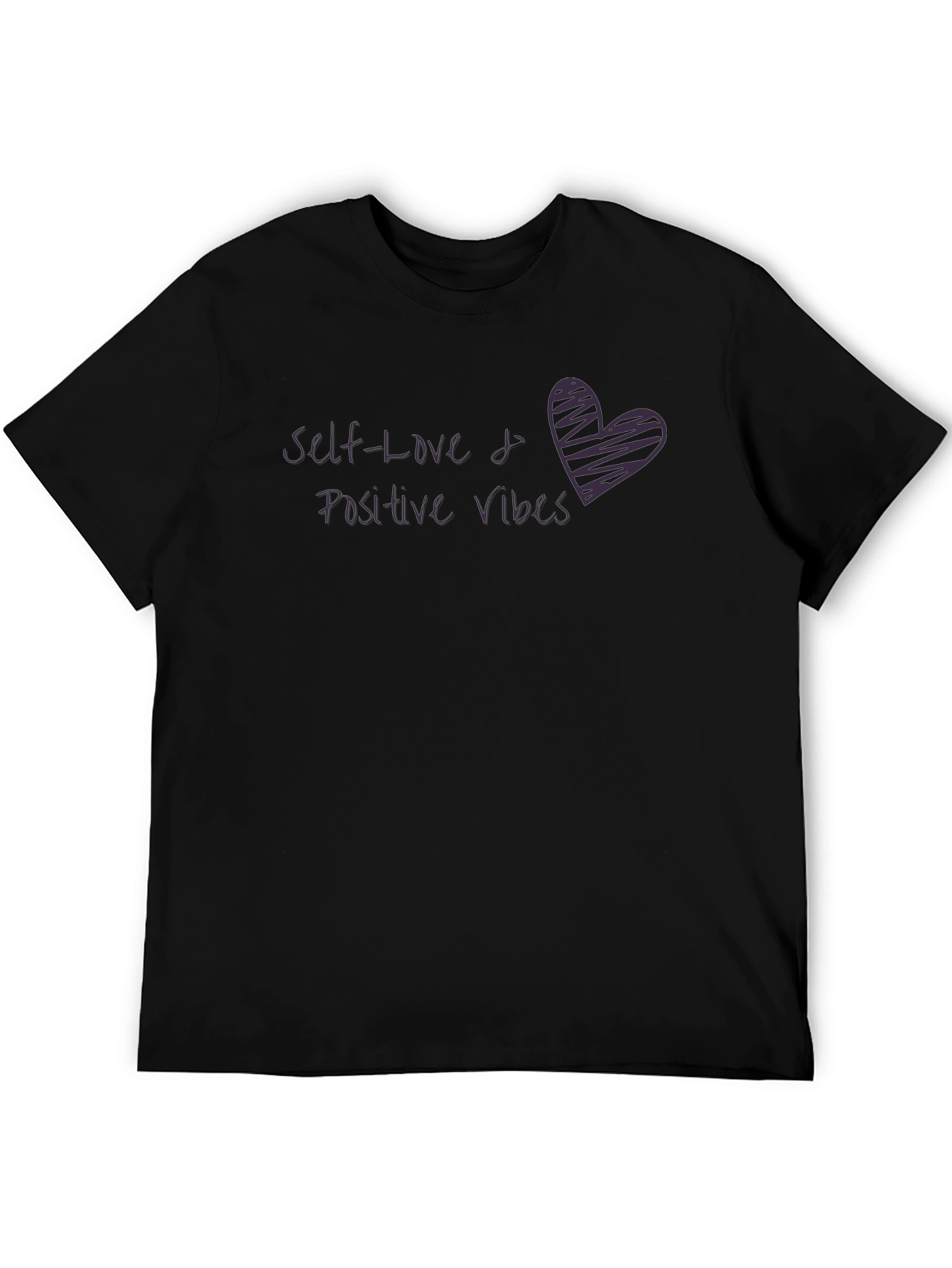 Self-Love & Positive Vibes Graphic Tee - Black
