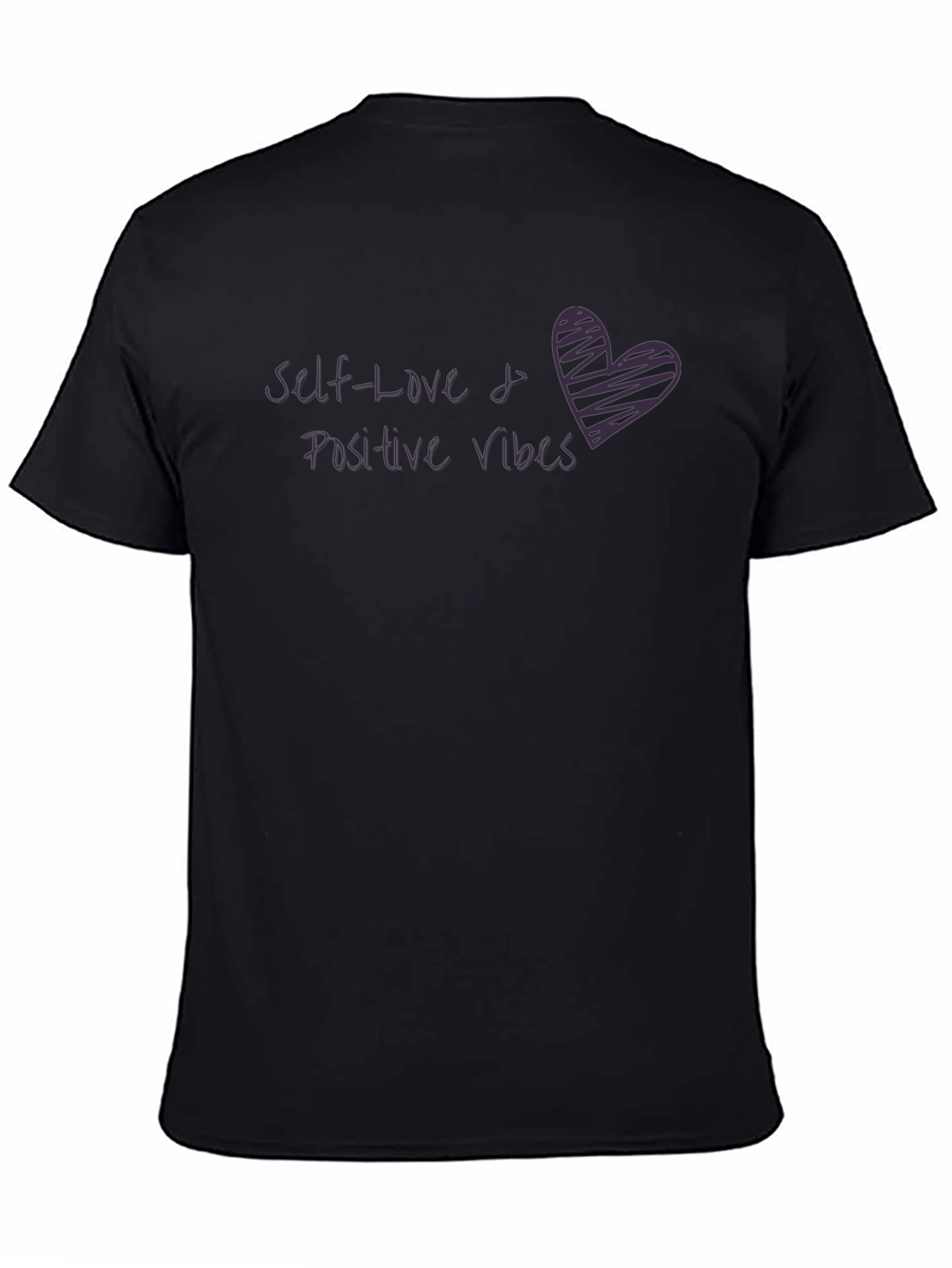 Self-Love & Positive Vibes Graphic Tee - Black