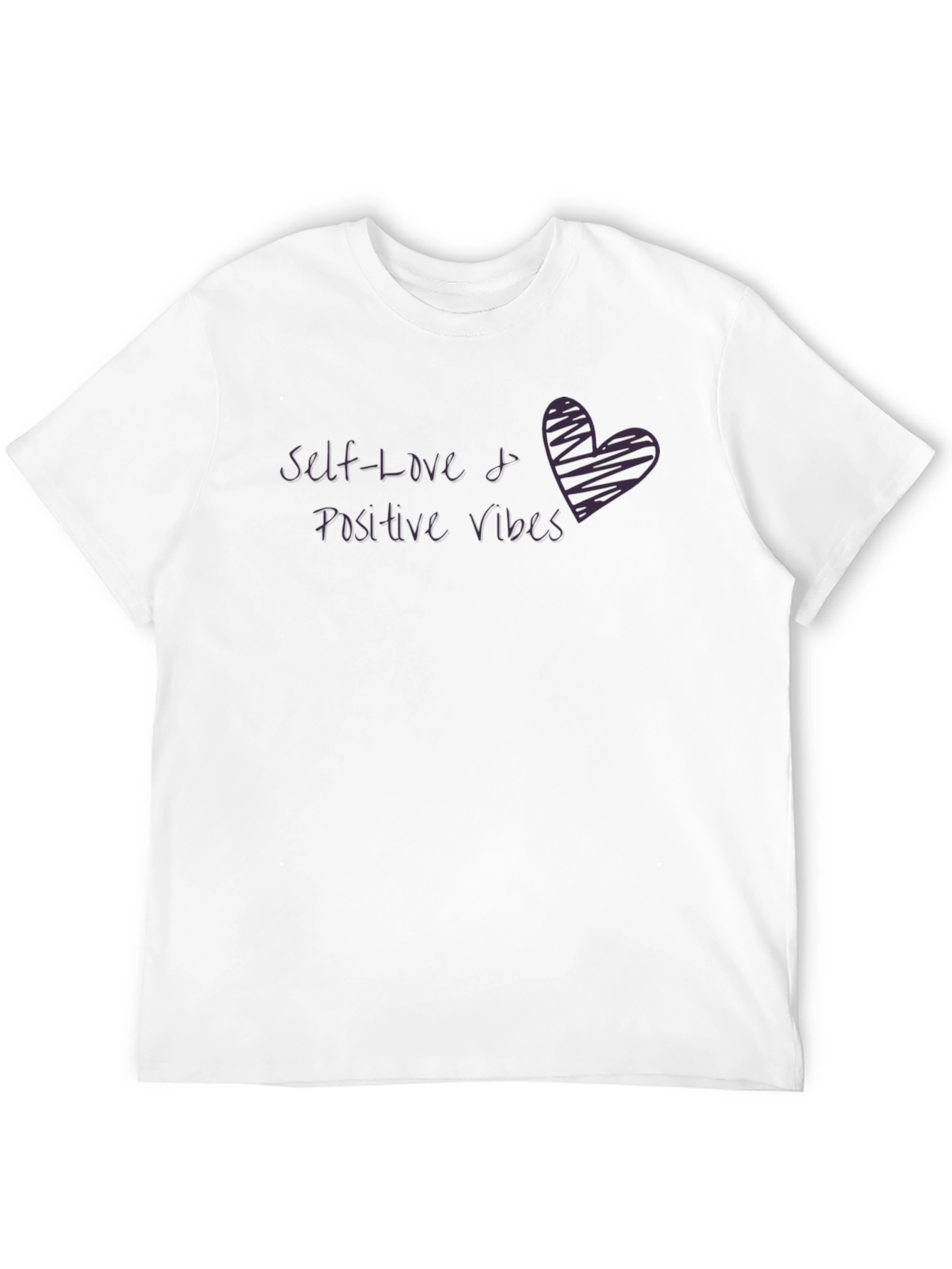 Self-Love & Positive Vibes Graphic Tee - Black