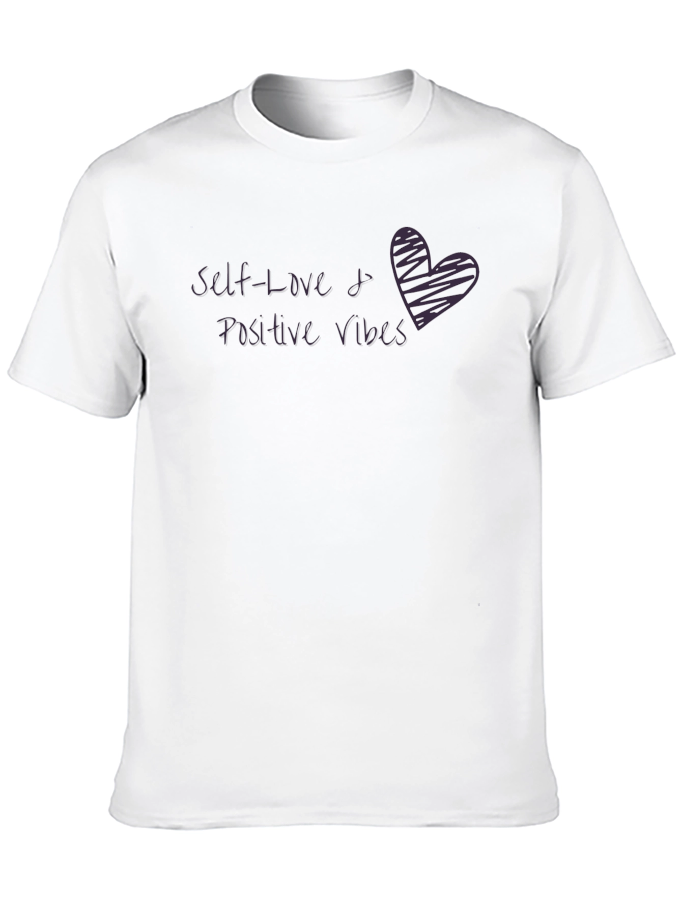 Self-Love & Positive Vibes Graphic Tee - Black
