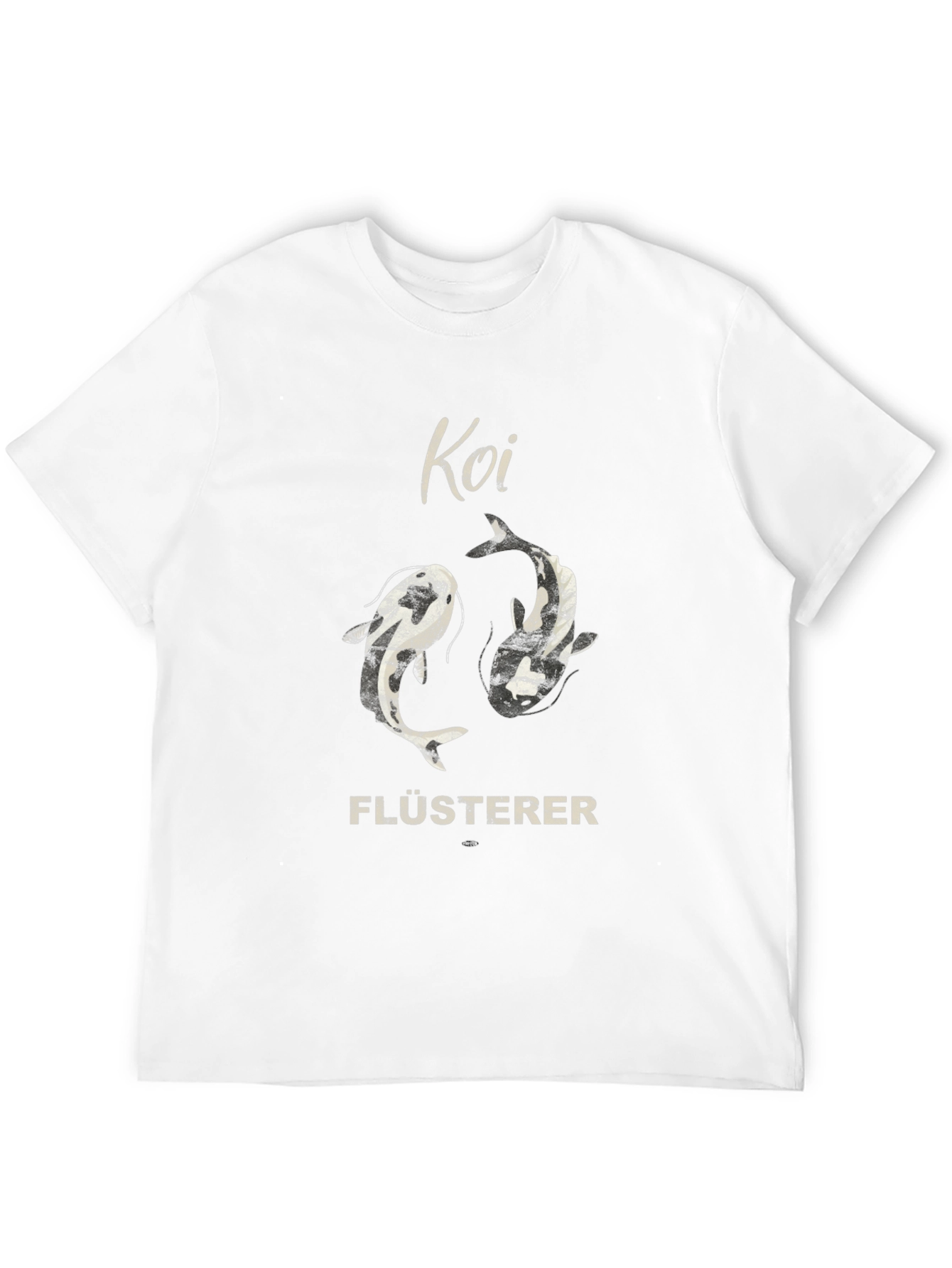 Koi Flüsterer Graphic Tee - Black Cotton T-Shirt