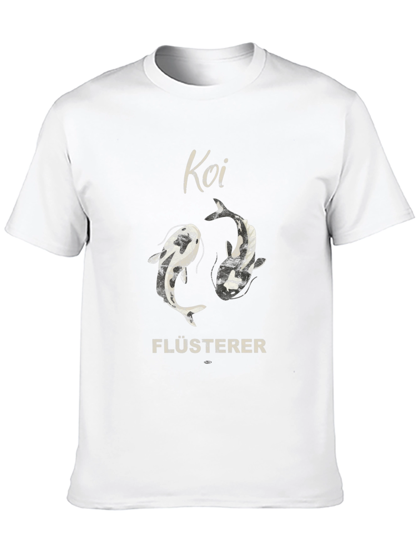 Koi Flüsterer Graphic Tee - Black Cotton T-Shirt