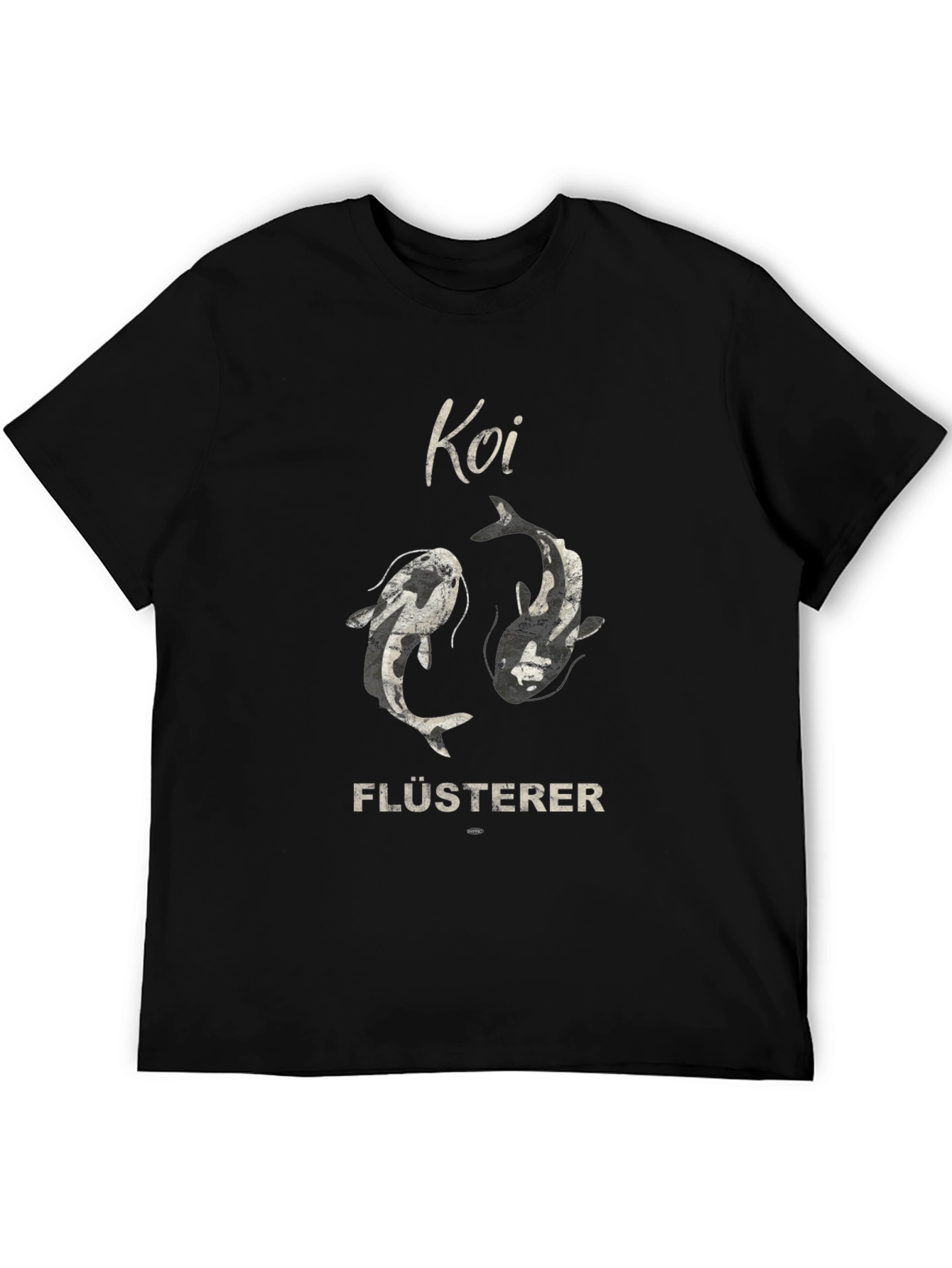 Koi Flüsterer Graphic Tee - Black Cotton T-Shirt