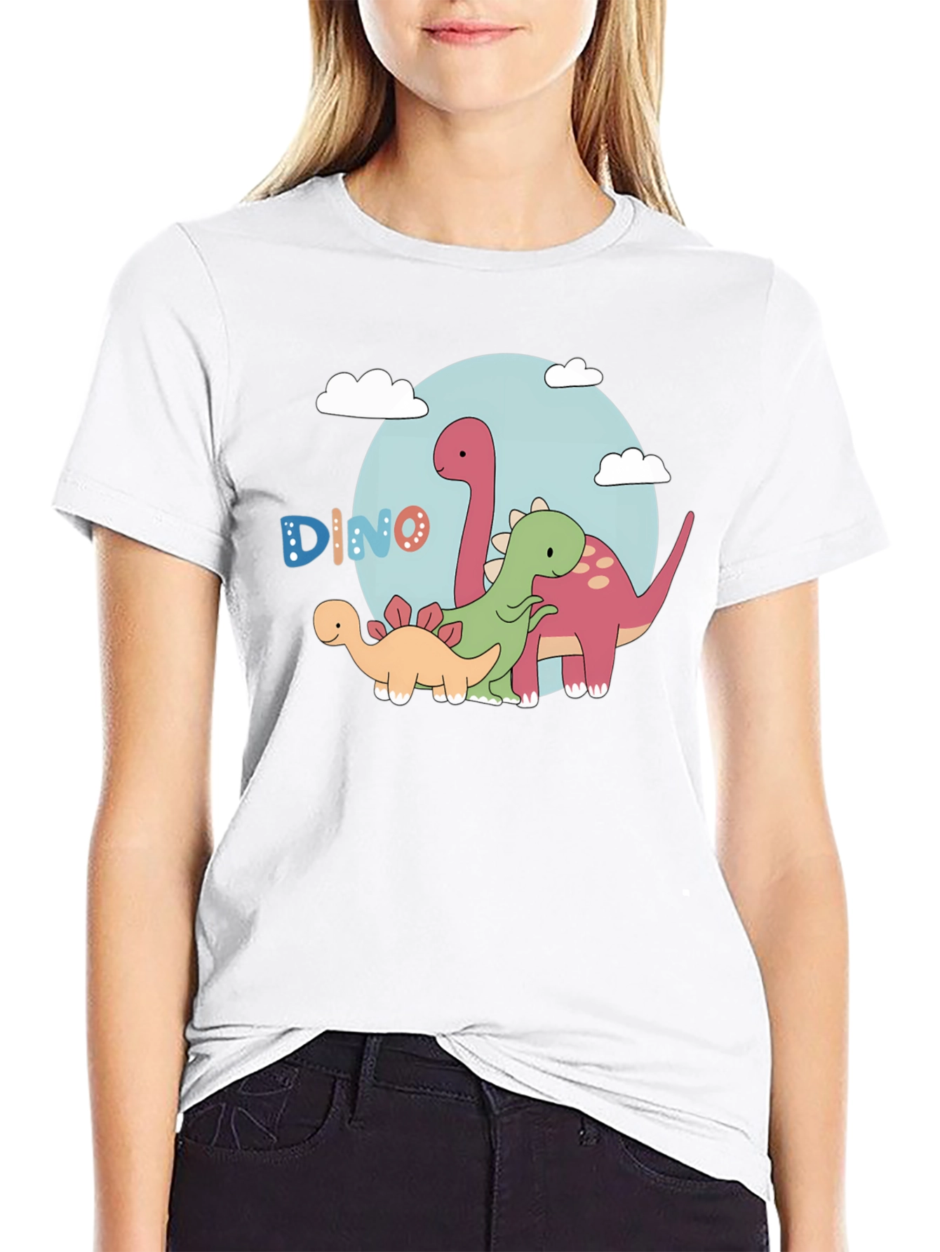 Dino T-Shirt - Cartoon Dinosaur Graphic Tee