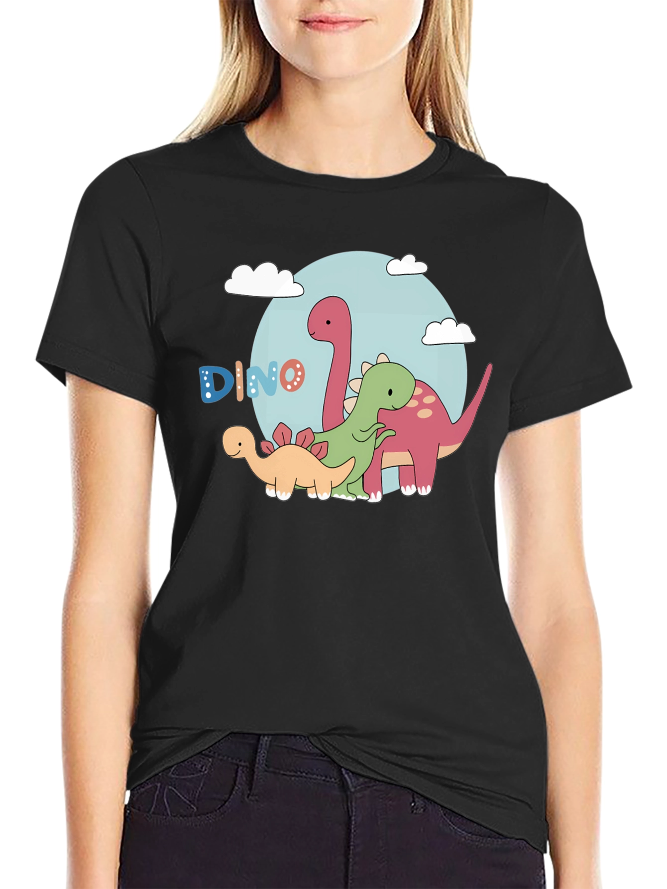 Dino T-Shirt - Cartoon Dinosaur Graphic Tee