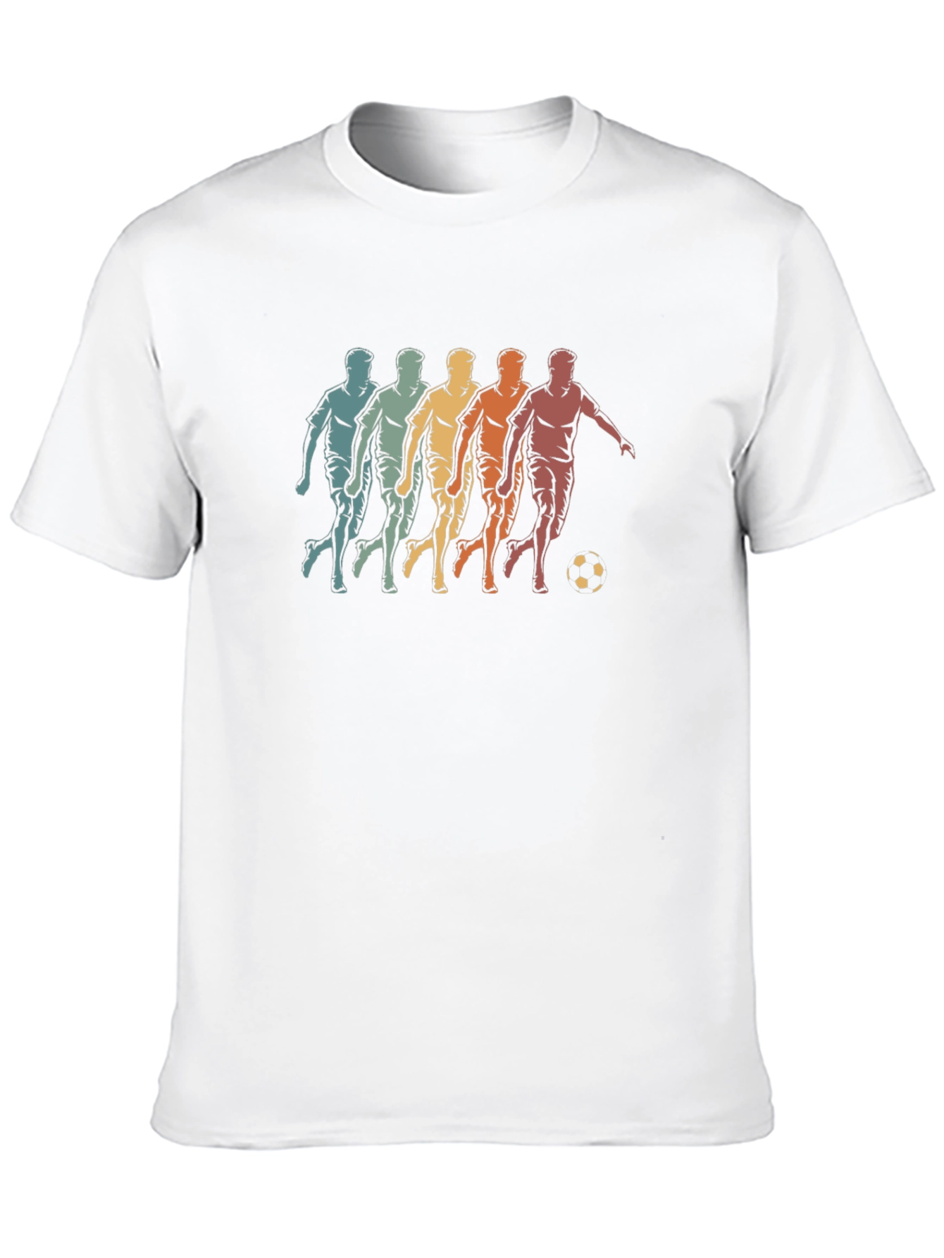 Retro Soccer Player Graphic T-Shirt