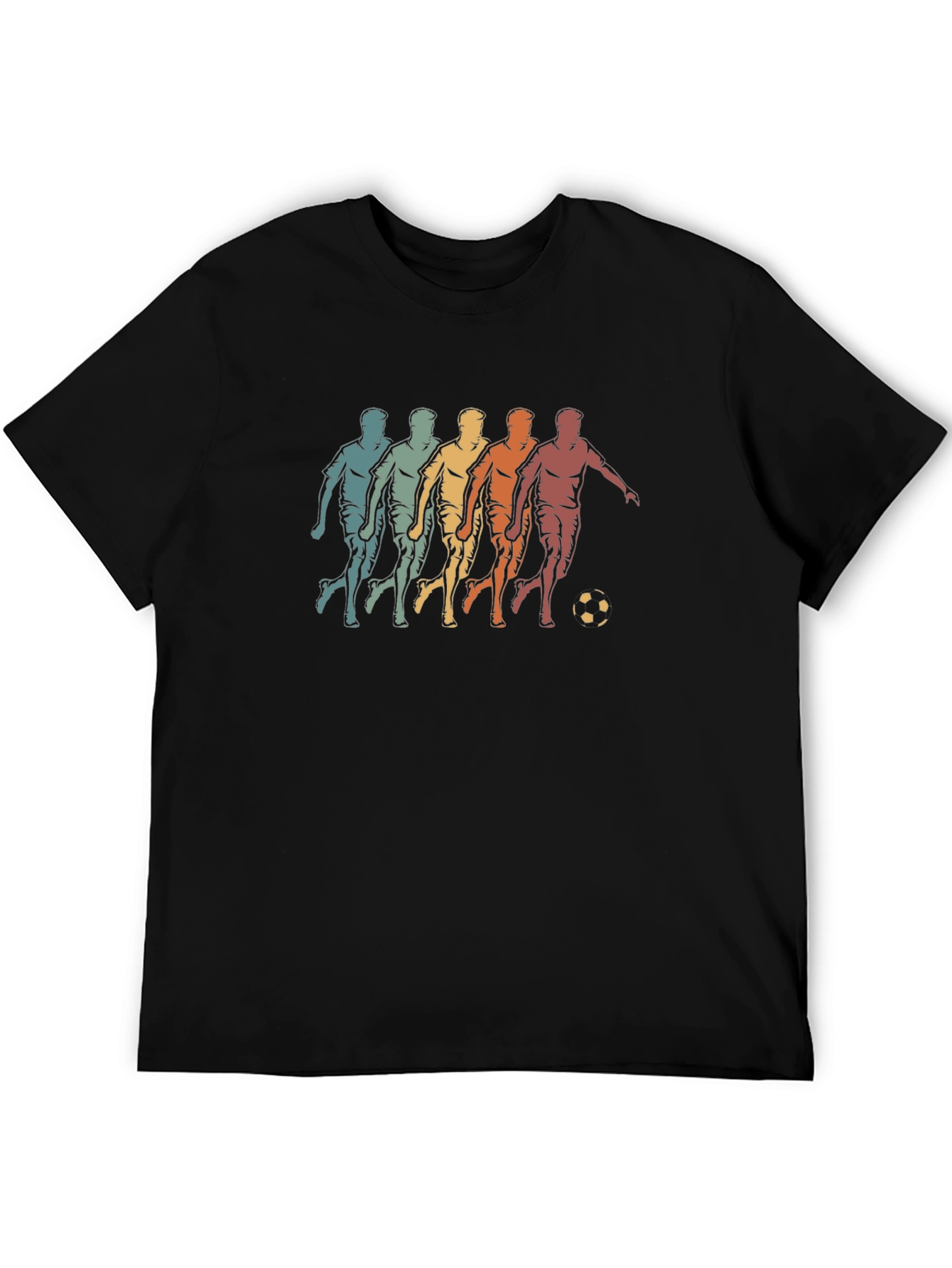 Retro Soccer Player Graphic T-Shirt