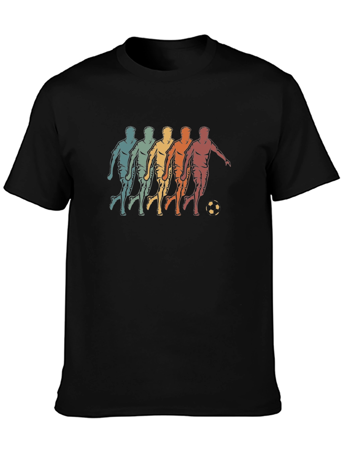 Retro Soccer Player Graphic T-Shirt