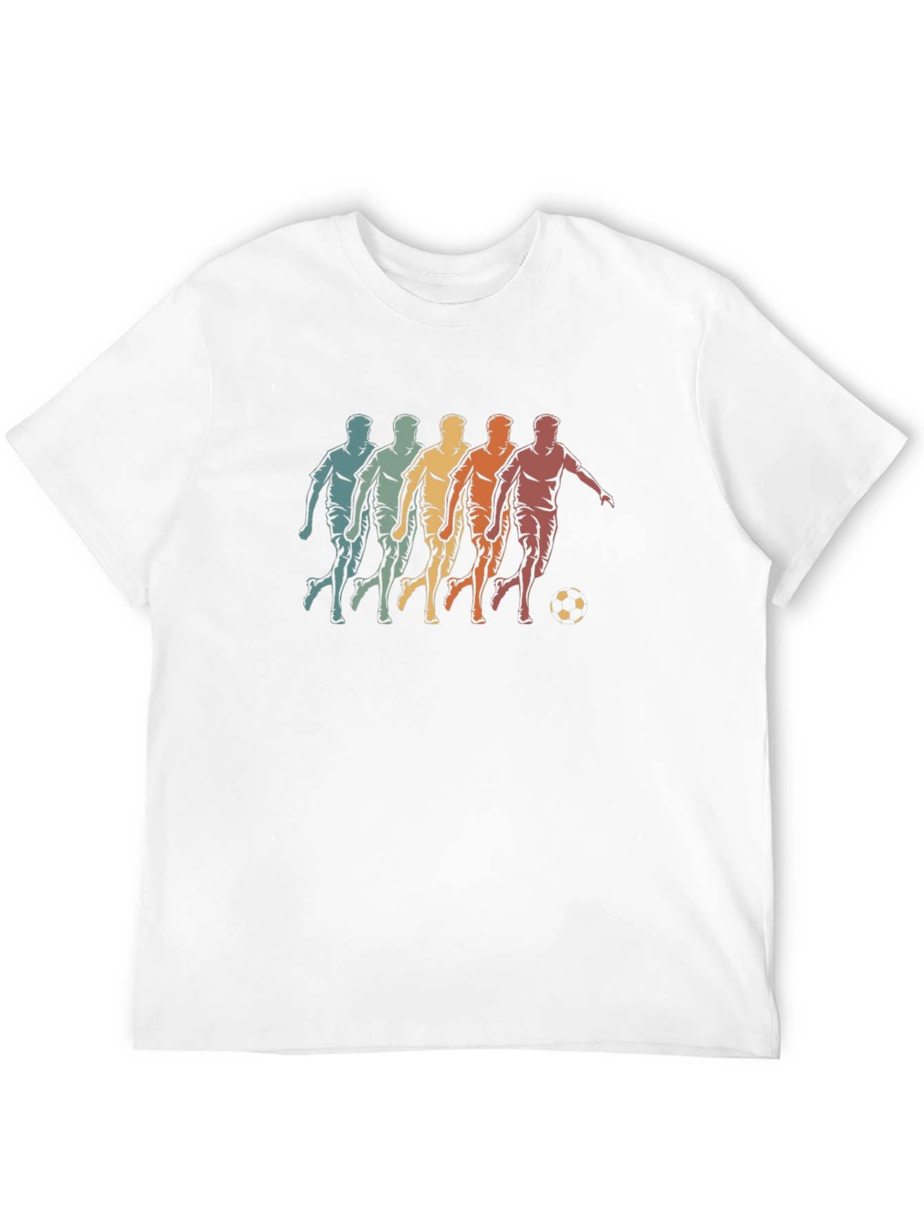 Retro Soccer Player Graphic T-Shirt