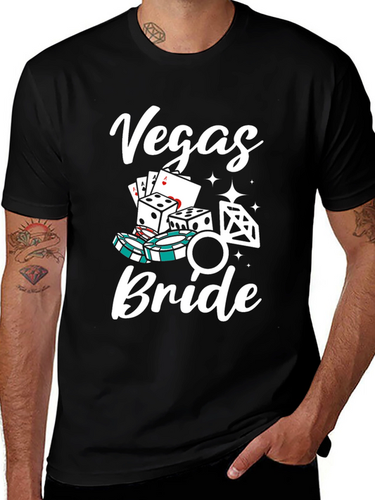 Vegas Bride Graphic T-Shirt - Casino Bachelorette Party Tee
