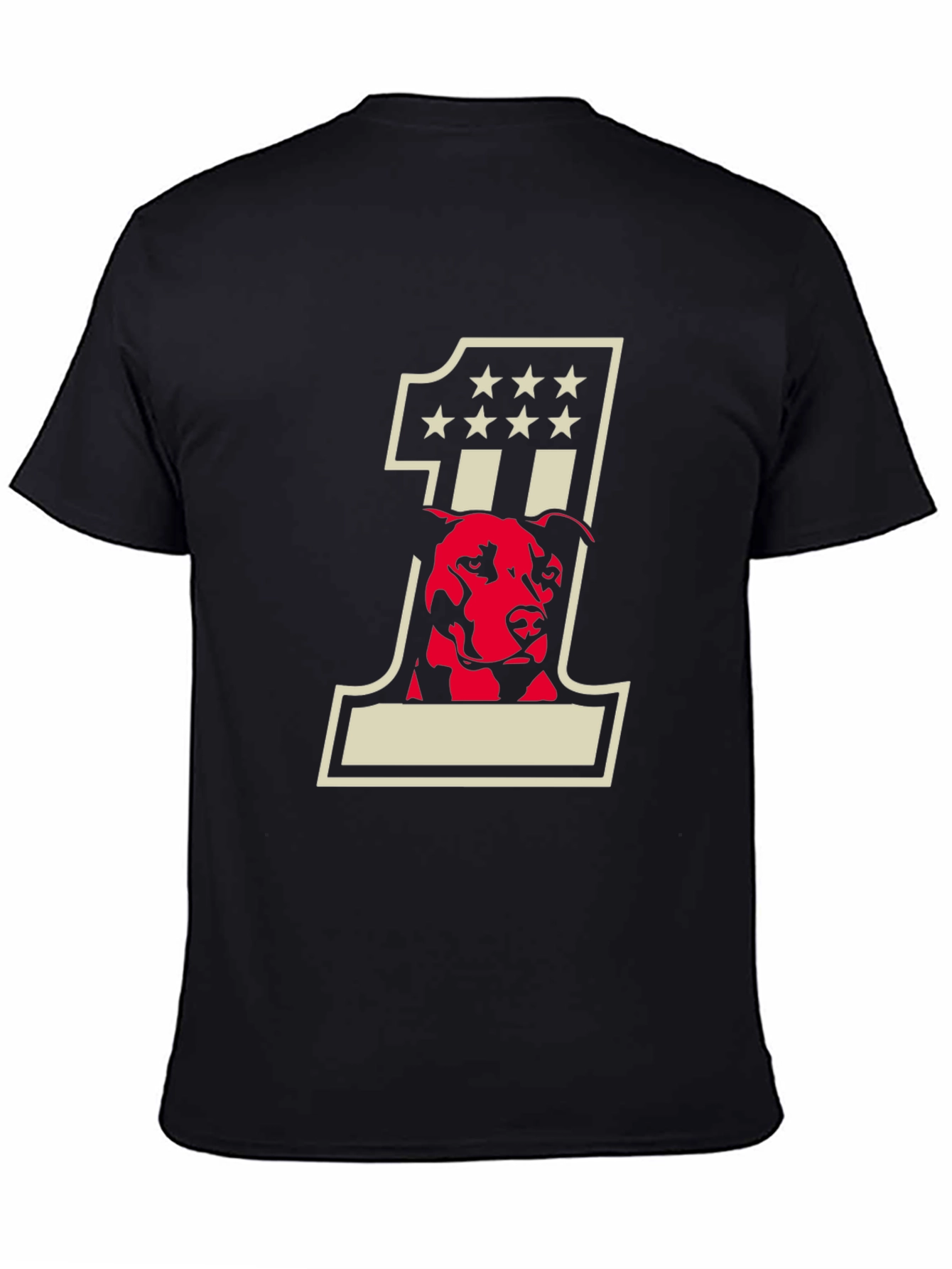 Dog American Flag Number One T-Shirt