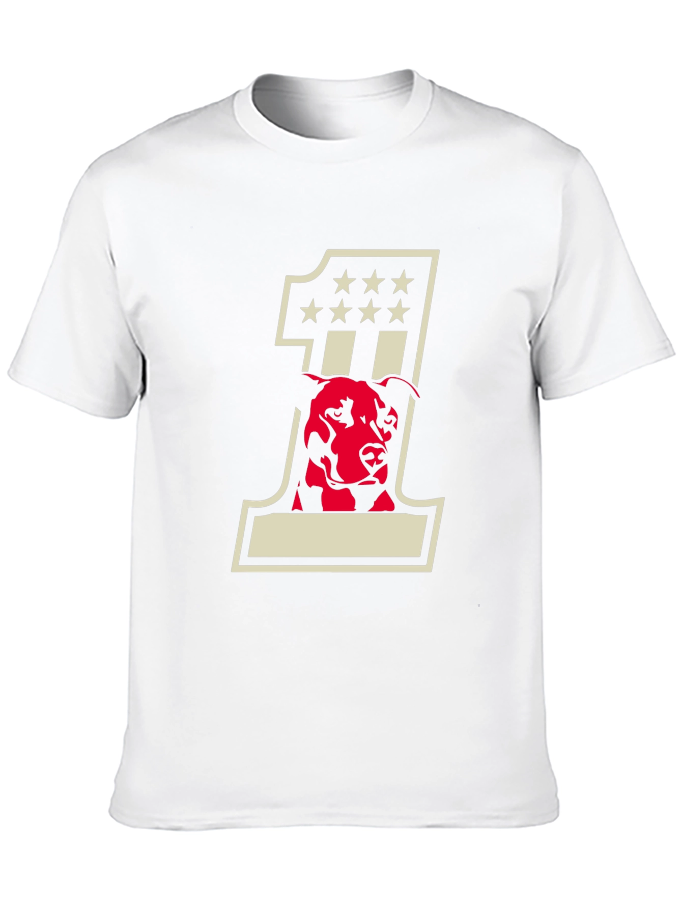 Dog American Flag Number One T-Shirt