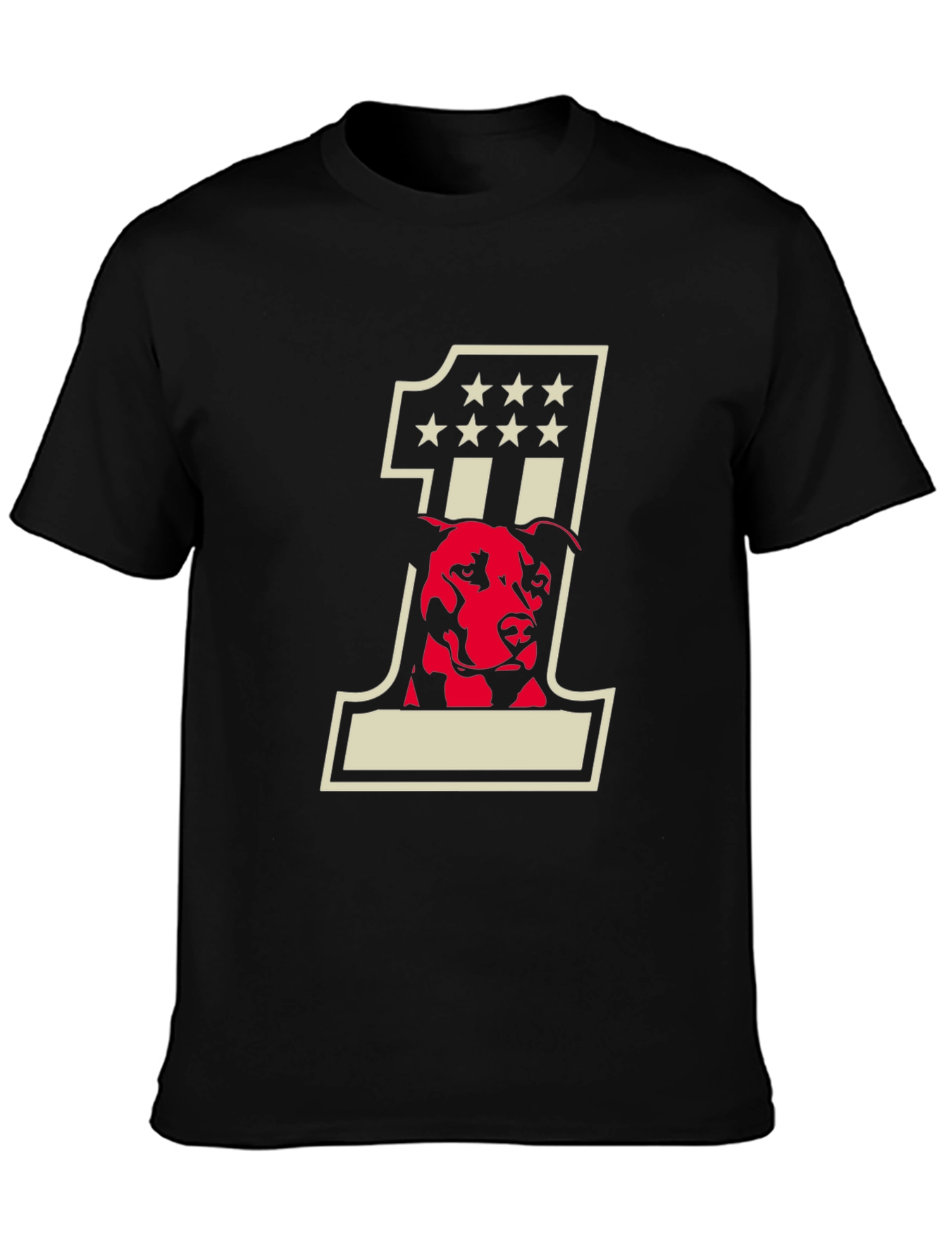 Dog American Flag Number One T-Shirt