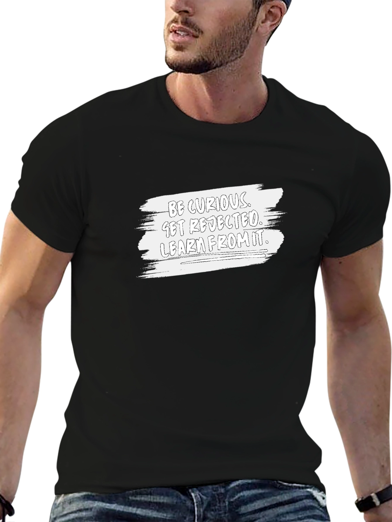 Be Curious Graphic Tee - Black