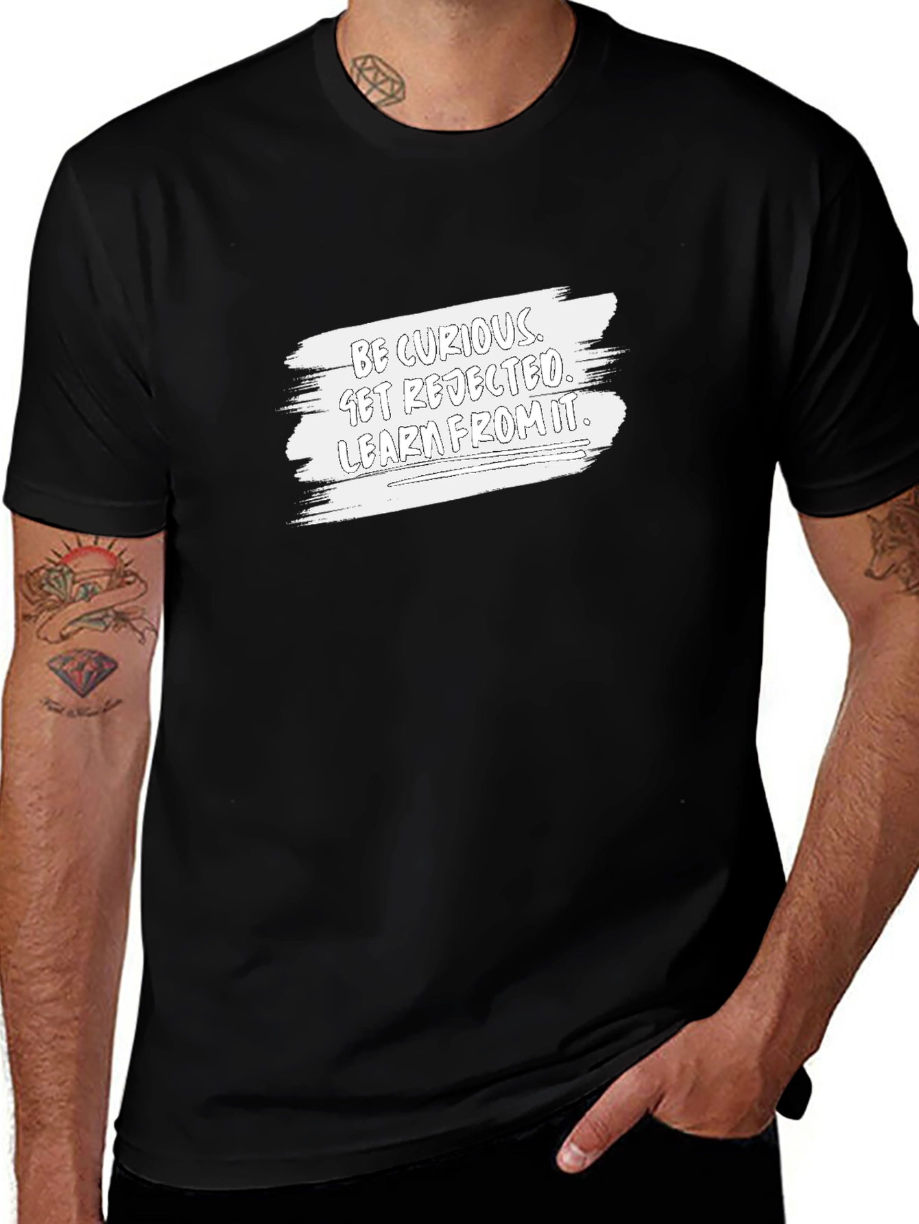 Be Curious Graphic Tee - Black