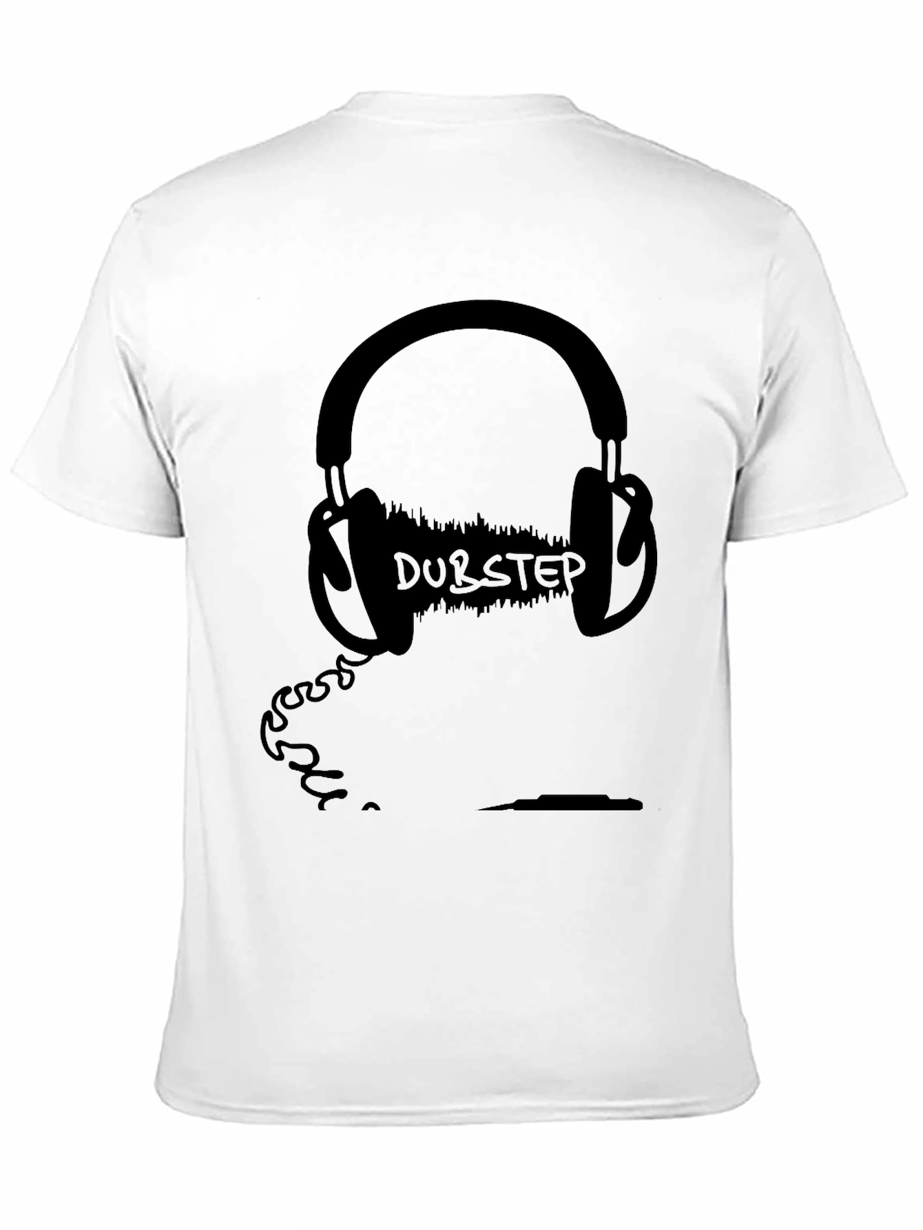 Dubstep Headphone Graphic Black T-Shirt