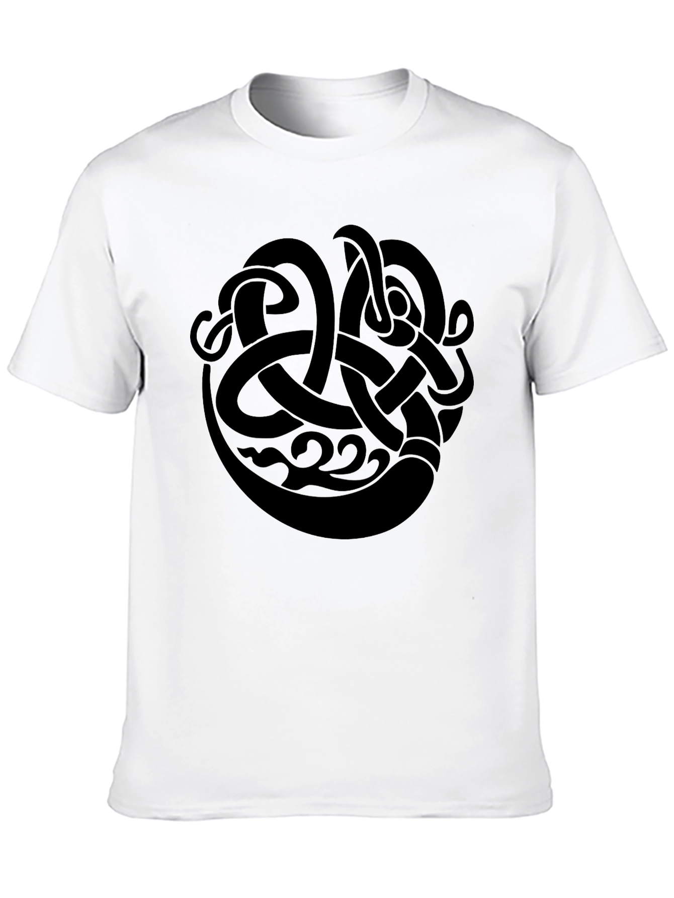 Black Celtic Knot Design T-Shirt