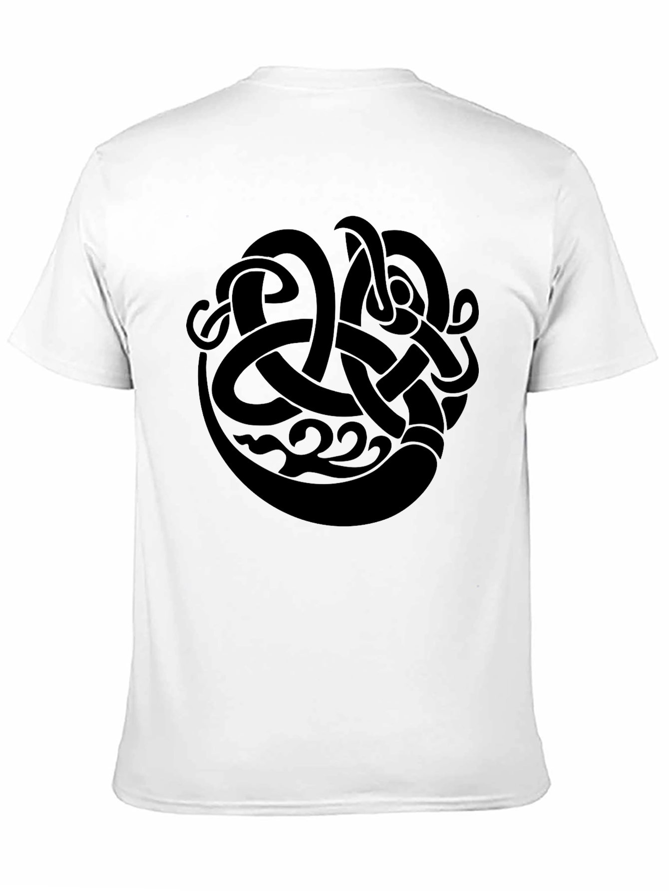 Black Celtic Knot Design T-Shirt