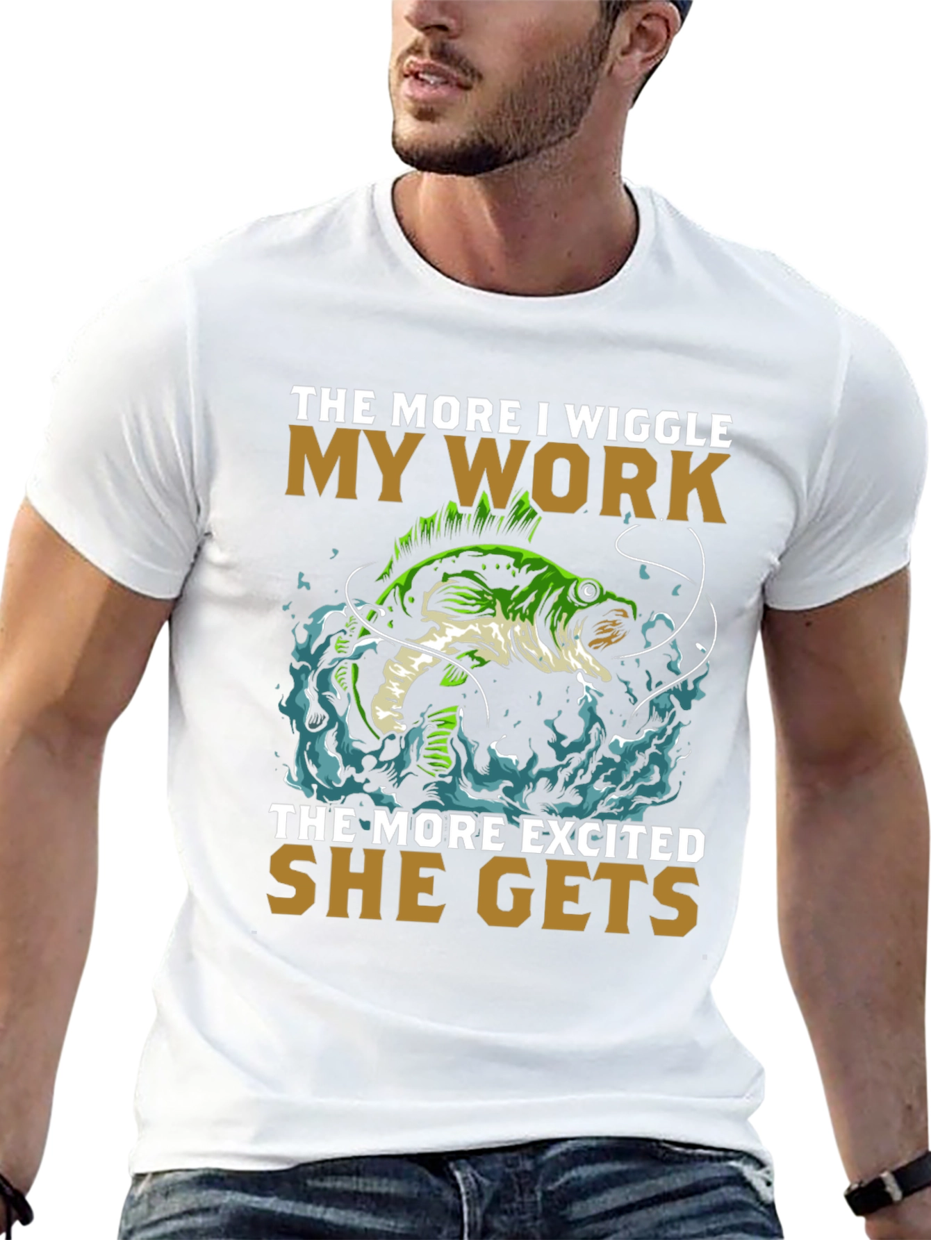 Wiggle My Work Fishing T-Shirt