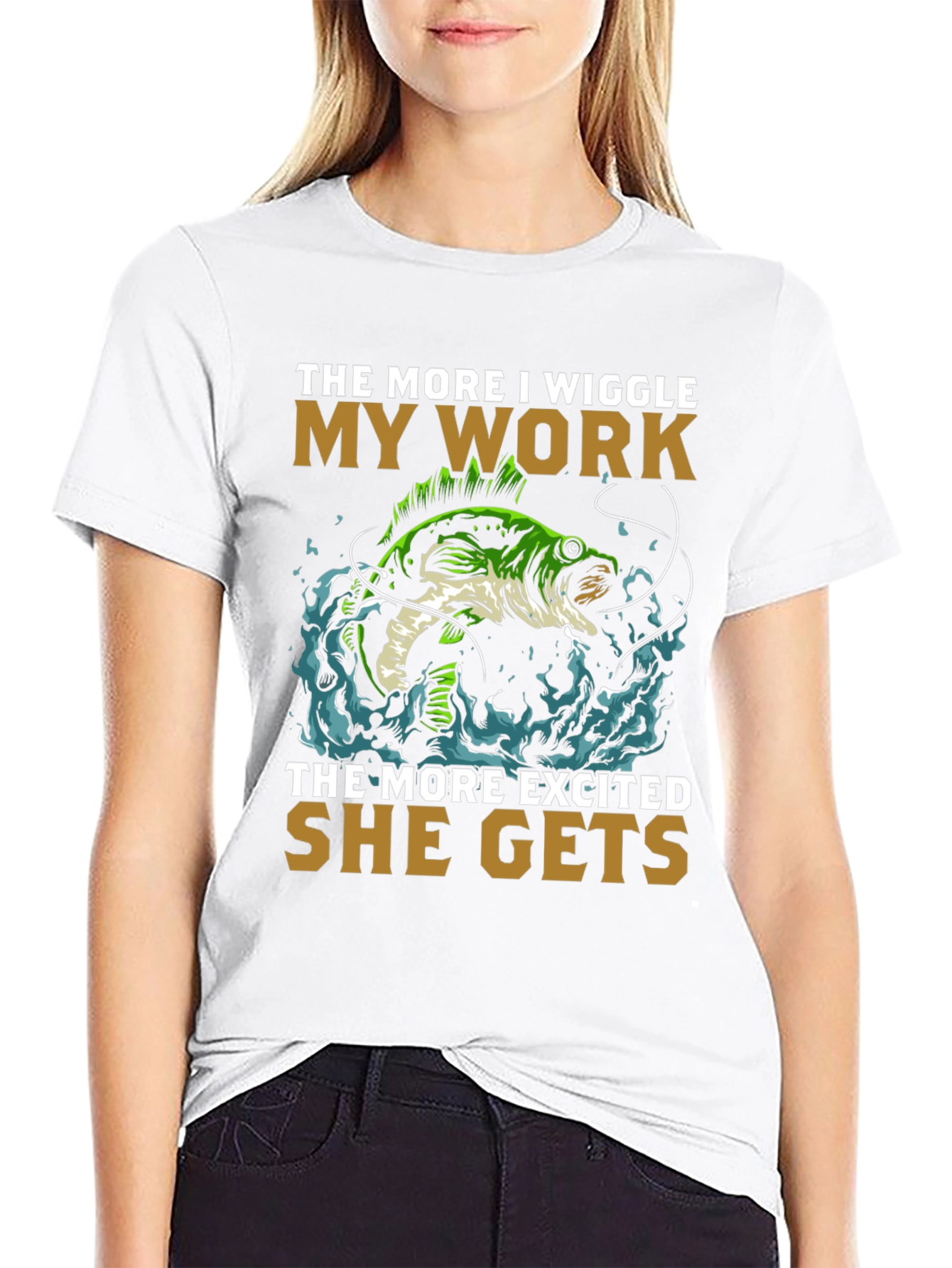 Wiggle My Work Fishing T-Shirt