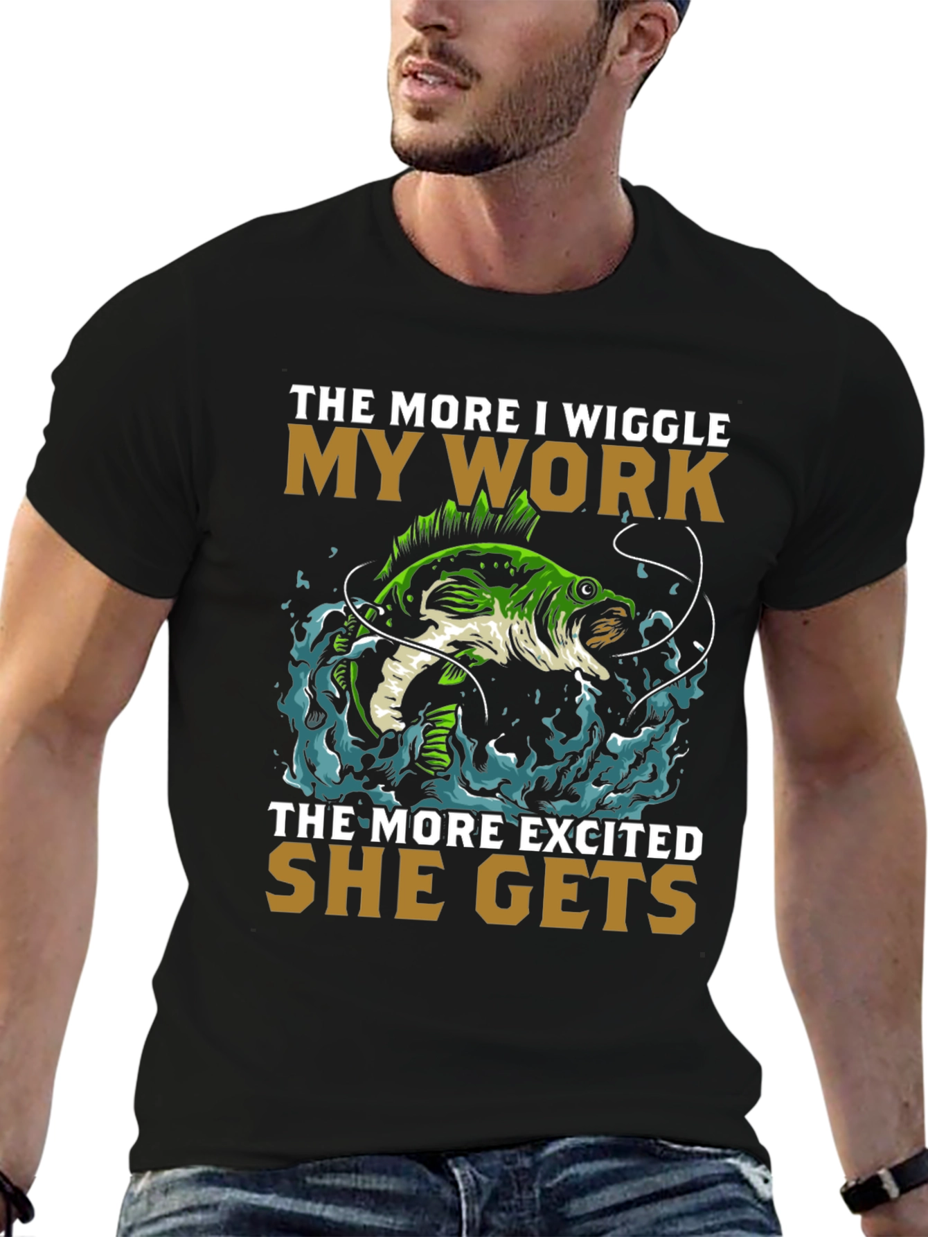 Wiggle My Work Fishing T-Shirt