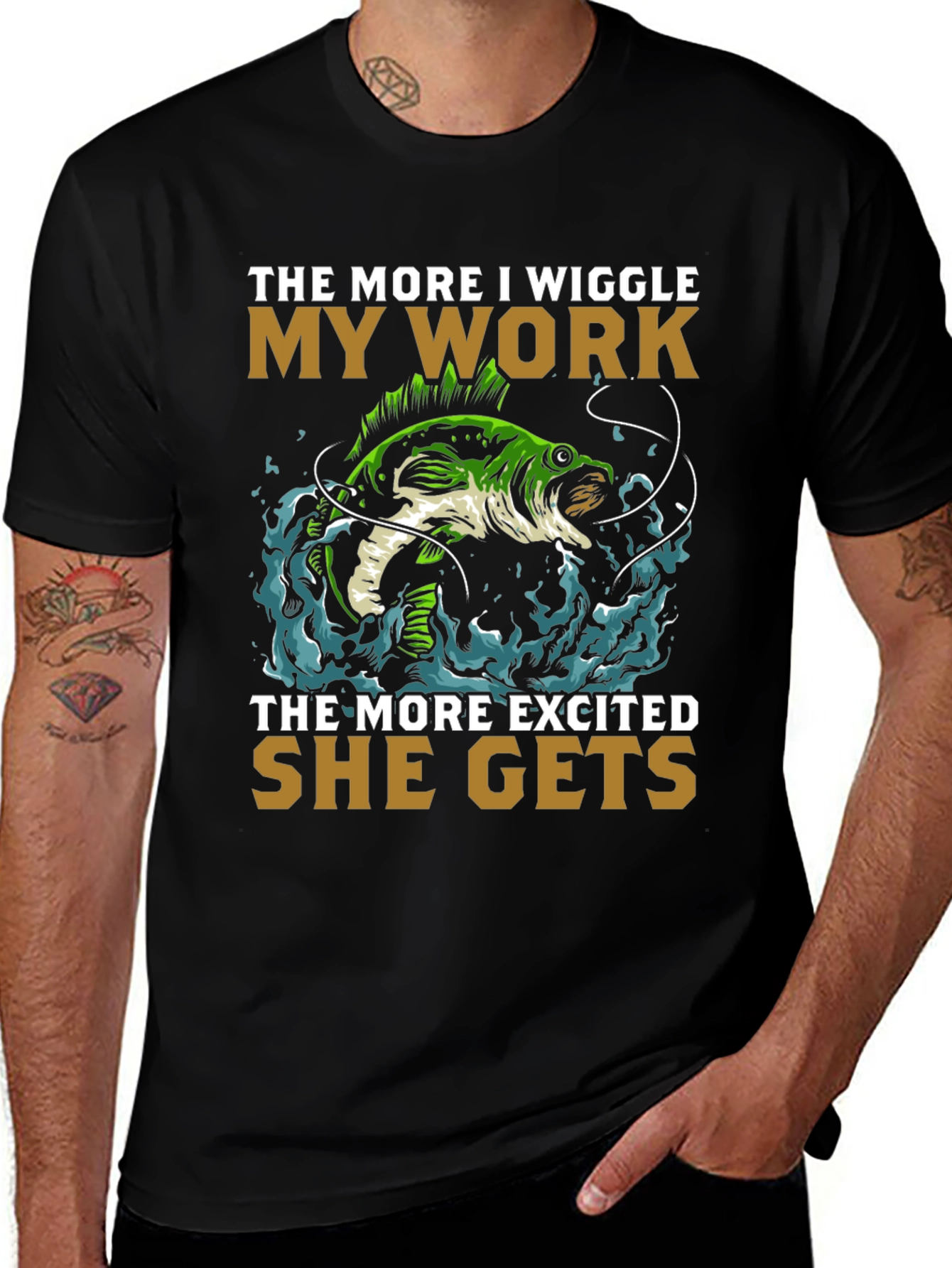 Wiggle My Work Fishing T-Shirt