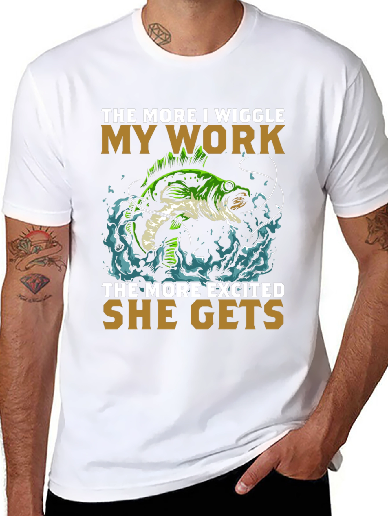 Wiggle My Work Fishing T-Shirt