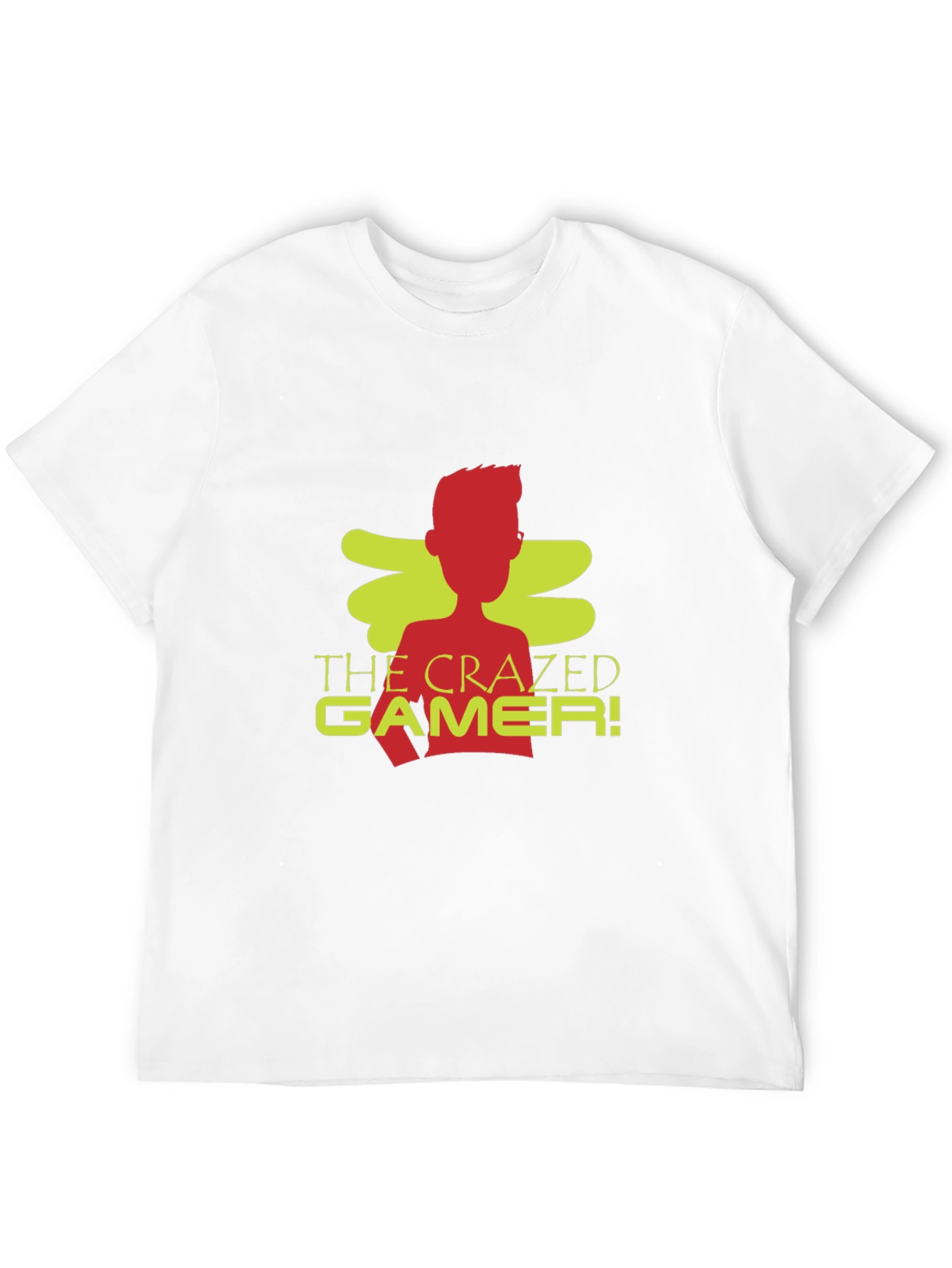 The Crazed Gamer! Black Crew Neck T-Shirt