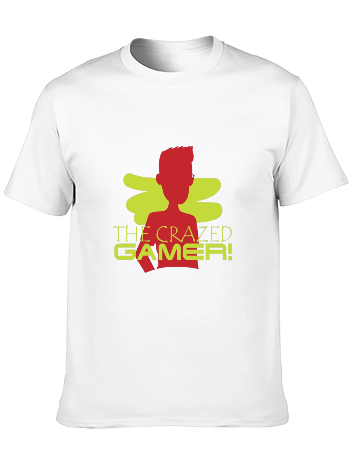 The Crazed Gamer! Black Crew Neck T-Shirt