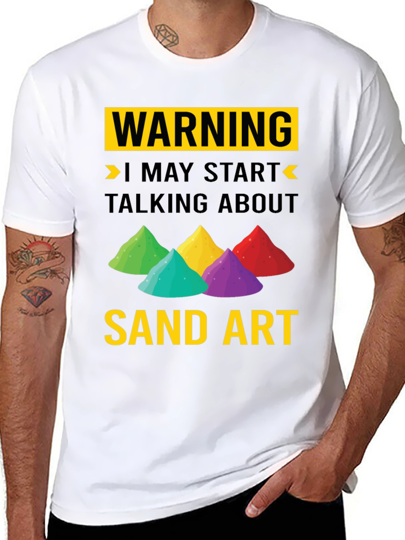 Warning Sand Art T-Shirt