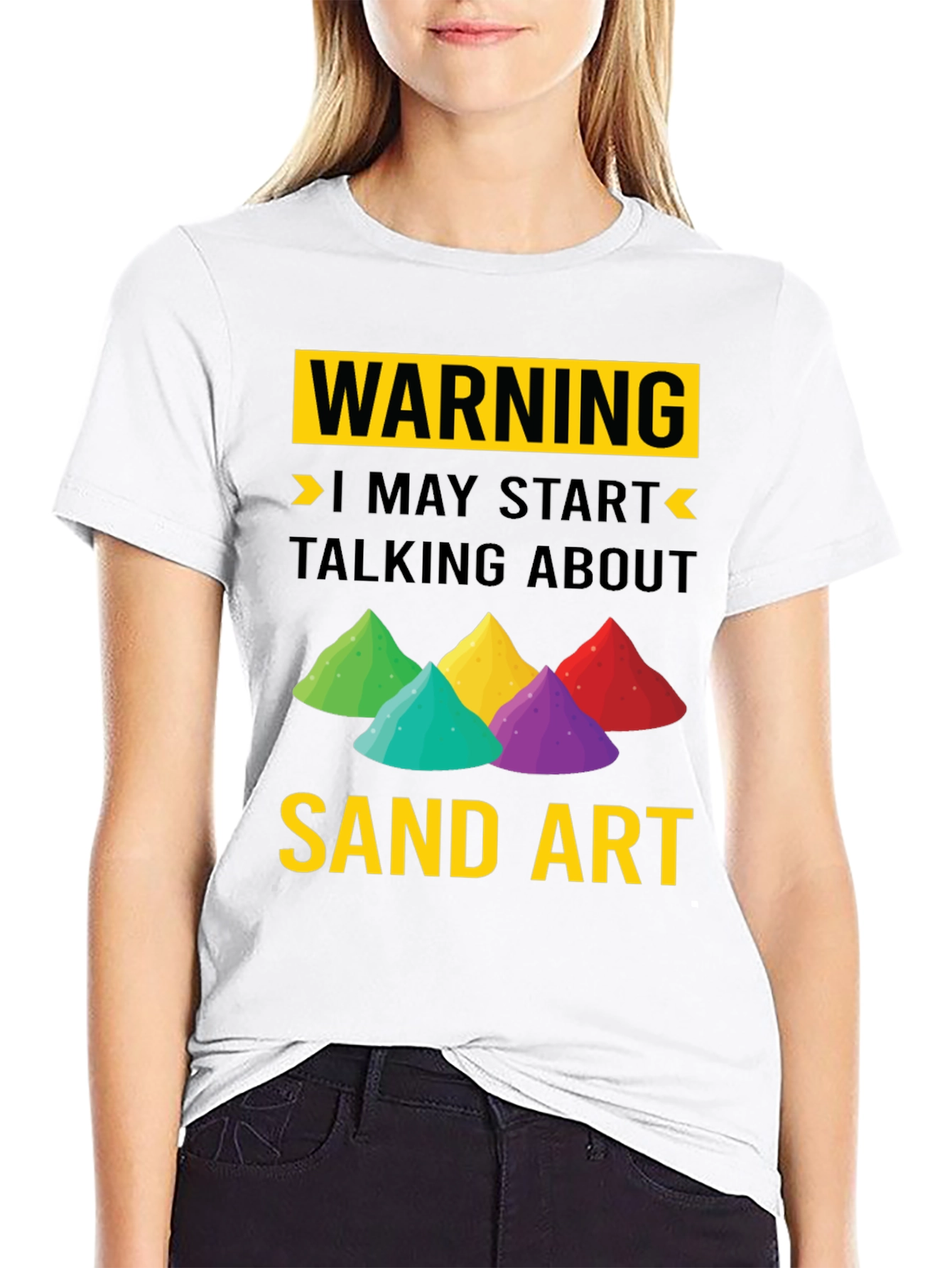 Warning Sand Art T-Shirt