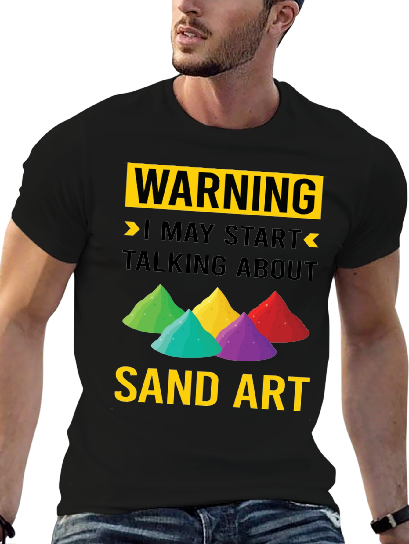 Warning Sand Art T-Shirt