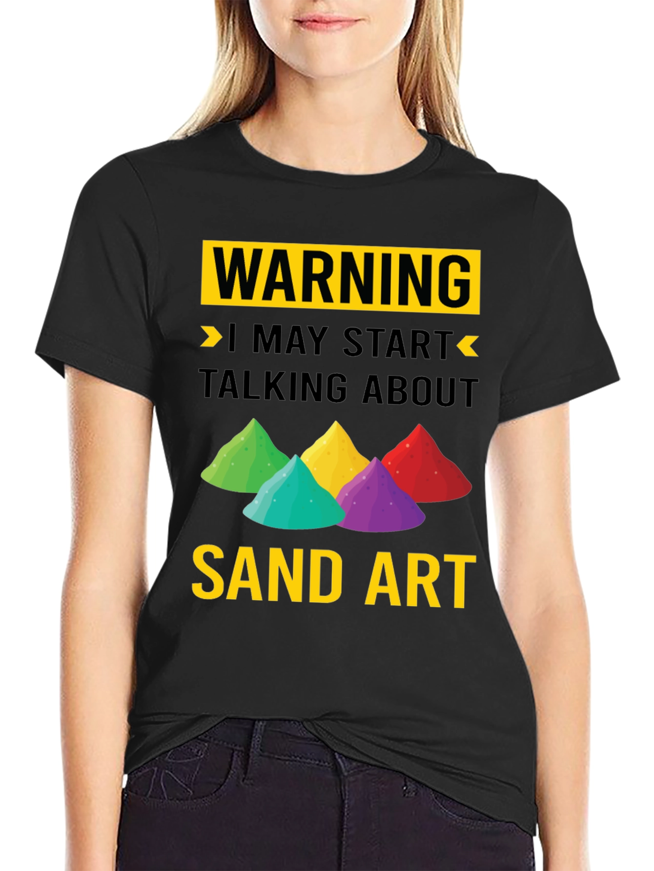 Warning Sand Art T-Shirt