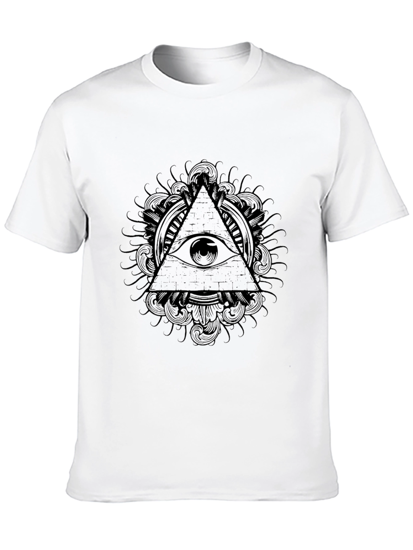 Illuminati Eye Pyramid Graphic Tee - Black