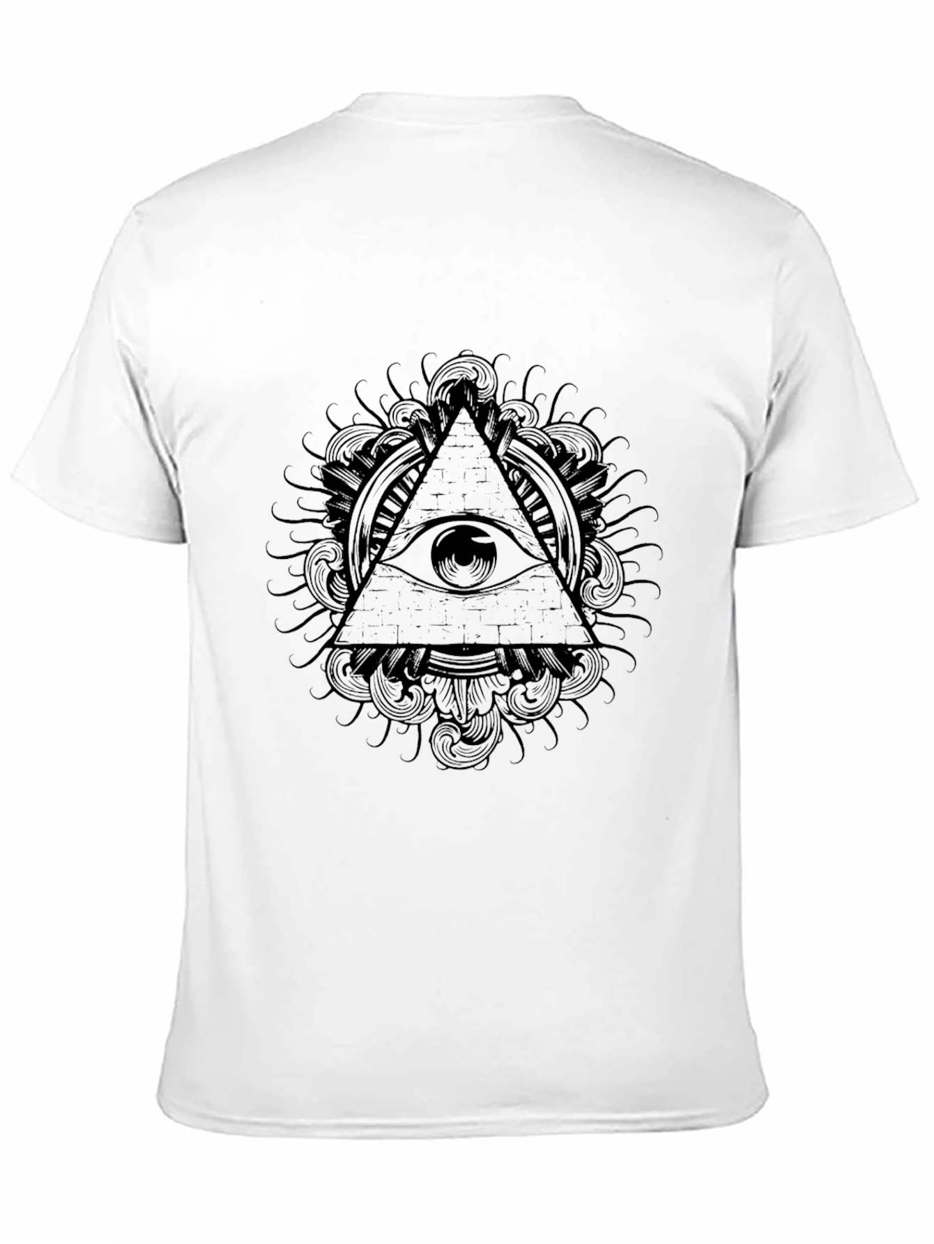 Illuminati Eye Pyramid Graphic Tee - Black