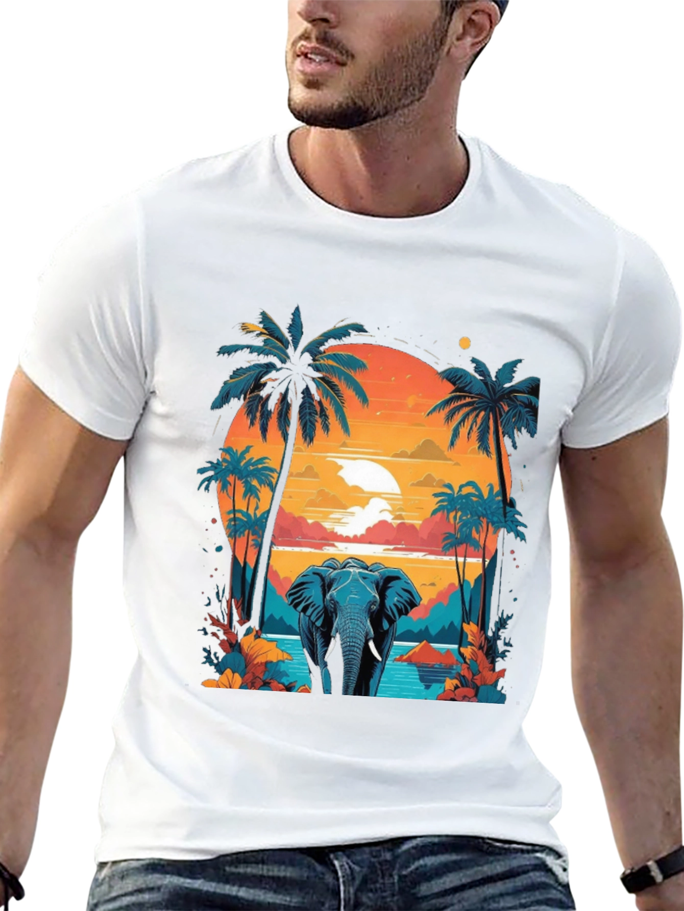 Tropical Elephant T-Shirt