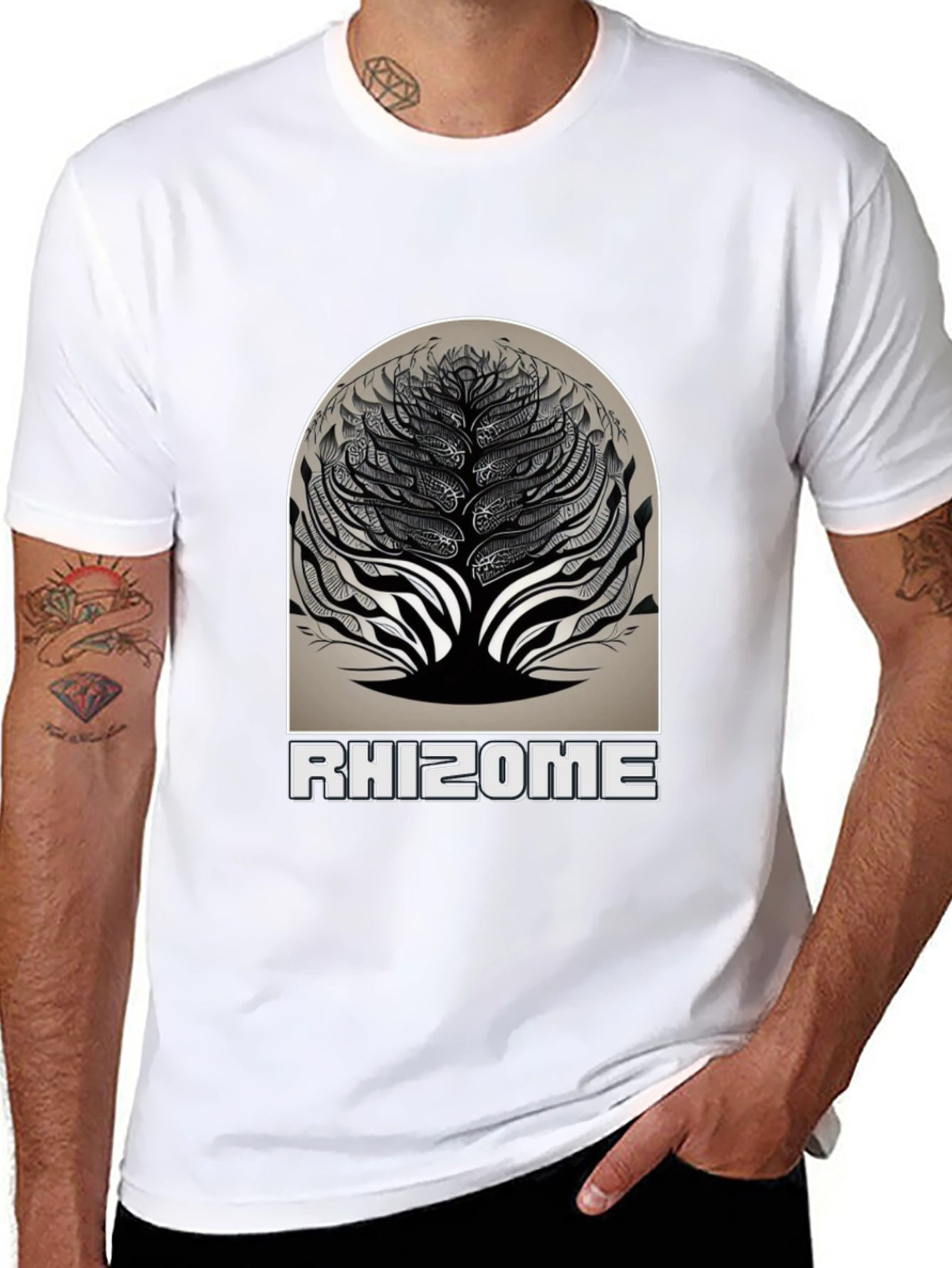 Rhizome Graphic Tee - Unique Design